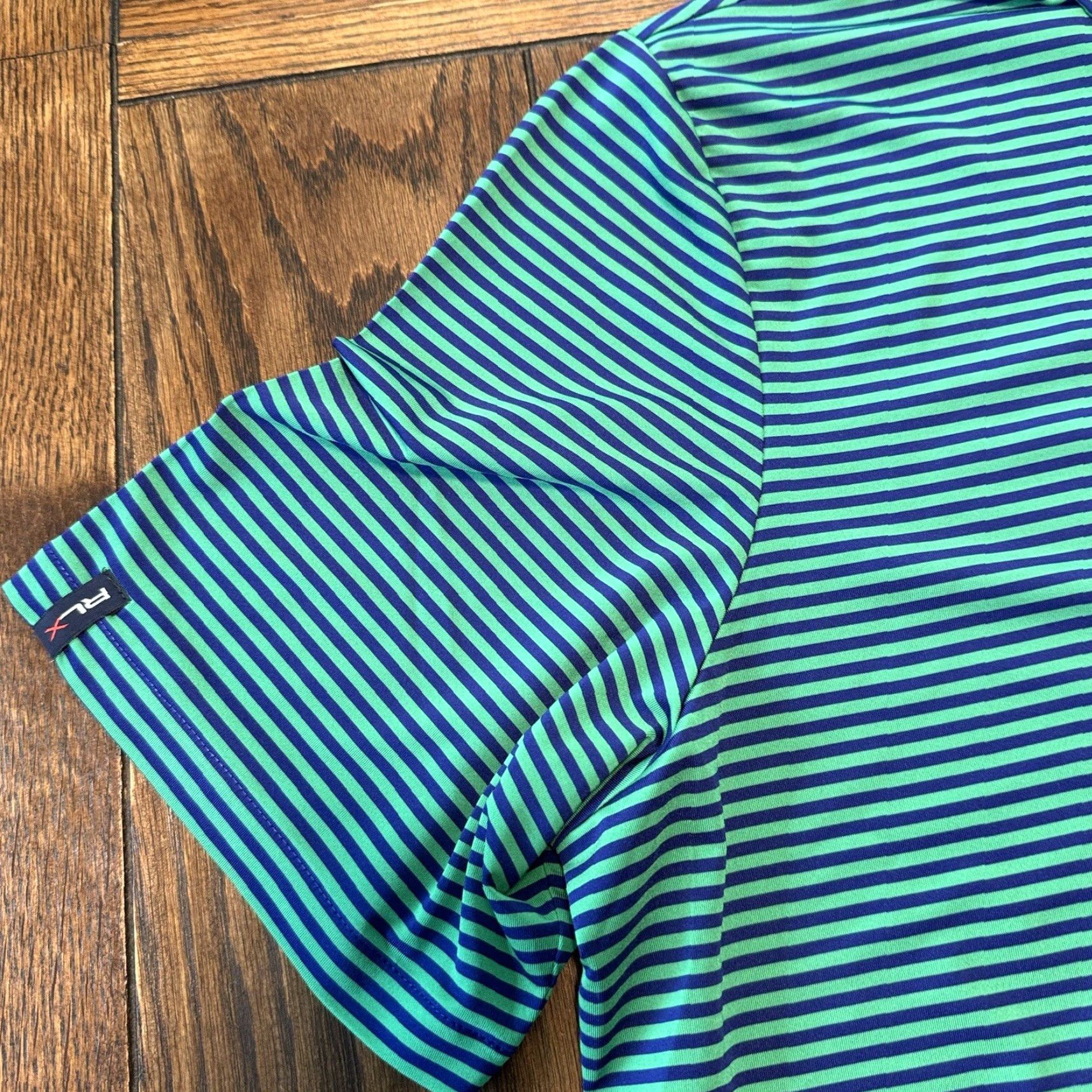 Ralph Lauren RLX Ralph Lauren Polo Shirt Men XL Golf Blue Green Striped Laurel Valley Polo Shirt Men XL Golf Blue Green Striped Laurel Valley Size US XL / EU 56 / 4 - 3 Thumbnail