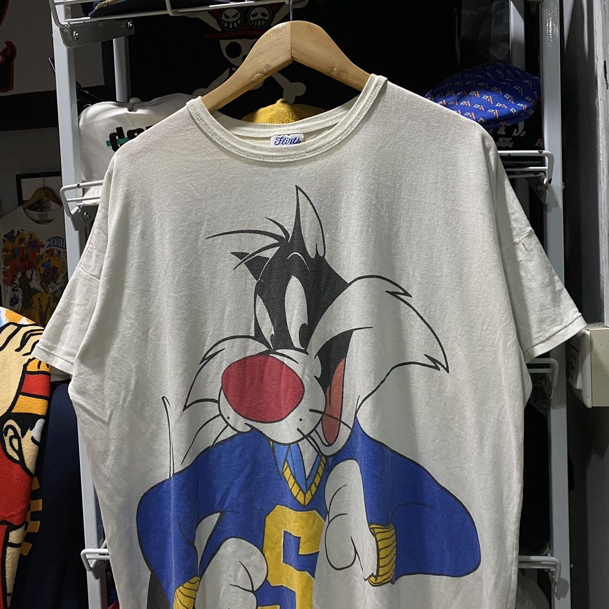 Vintage VINTAGE WB Looney Tunes SYLVESTER Big Face Collection Tee Size US XXL / EU 58 / 5 - 3 Thumbnail