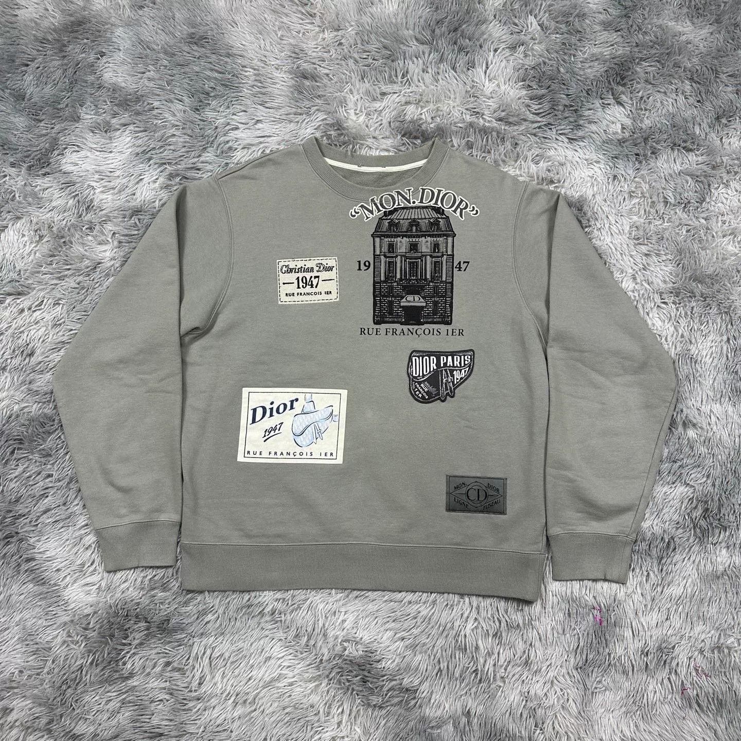 Dior Dior Gray Sweatshirt Pullover Casual Size US L / EU 52-54 / 3 - 1 Thumbnail