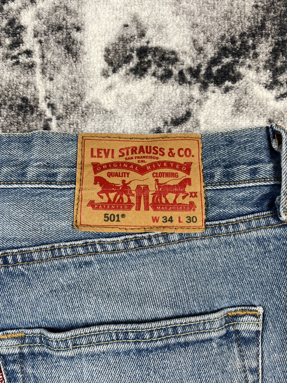 Levi's Levis 501 Vintage Blue Denim Jeans W34 L30 Made Mexico Size US 34 / EU 50 - 13 Thumbnail