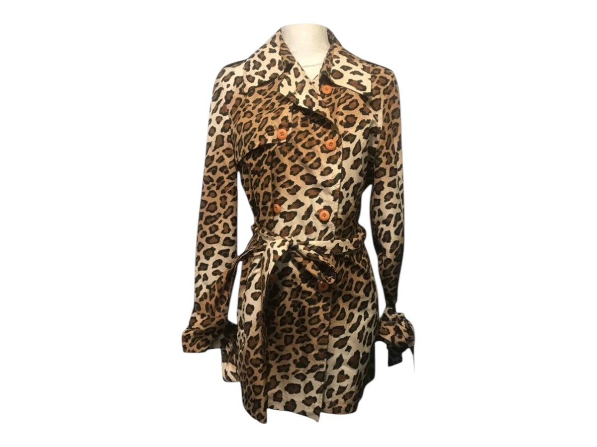 Blumarine BLUMARINE leopard trench coat, Blue Girl waterproof Size M / US 6-8 / IT 42-44 - 2 Thumbnail