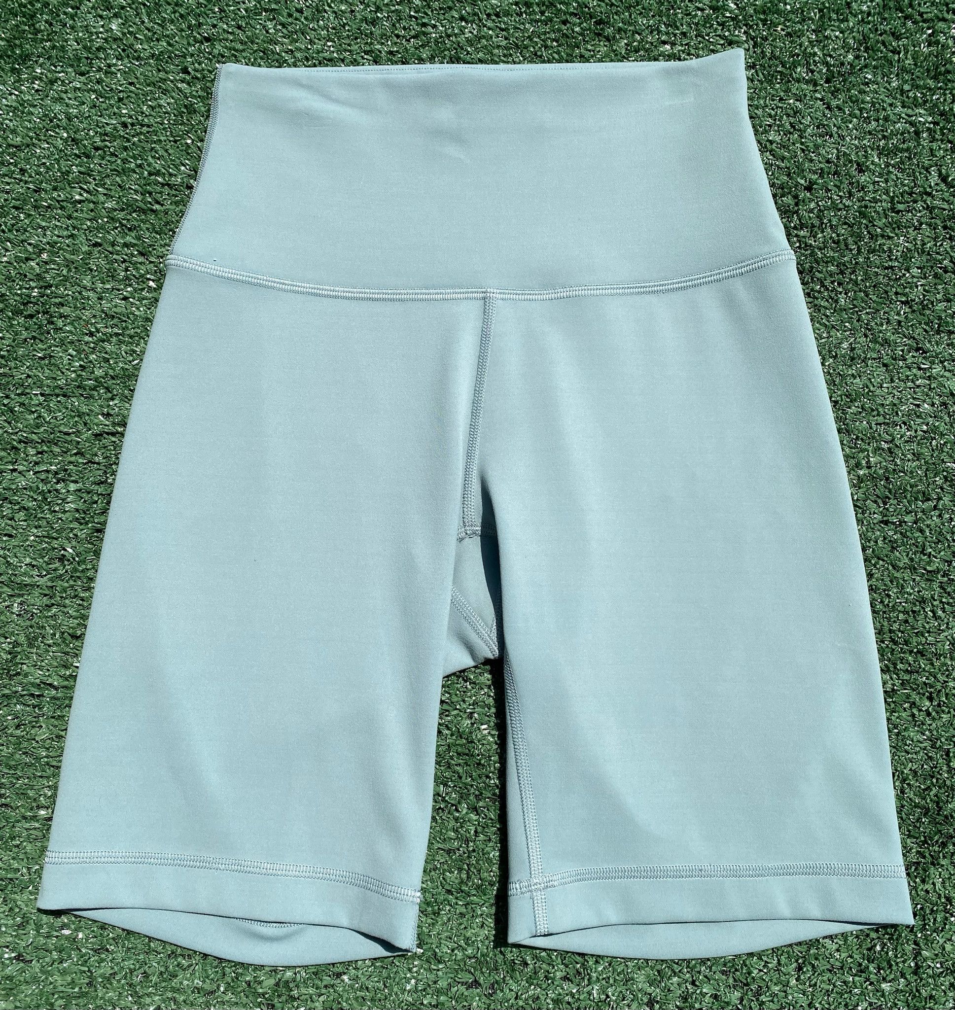 Lululemon Lululemon Wunder Train High-Rise Biker Shorts Misty Glade 4 Size 25" / US 0 / IT 36 - 2 Thumbnail