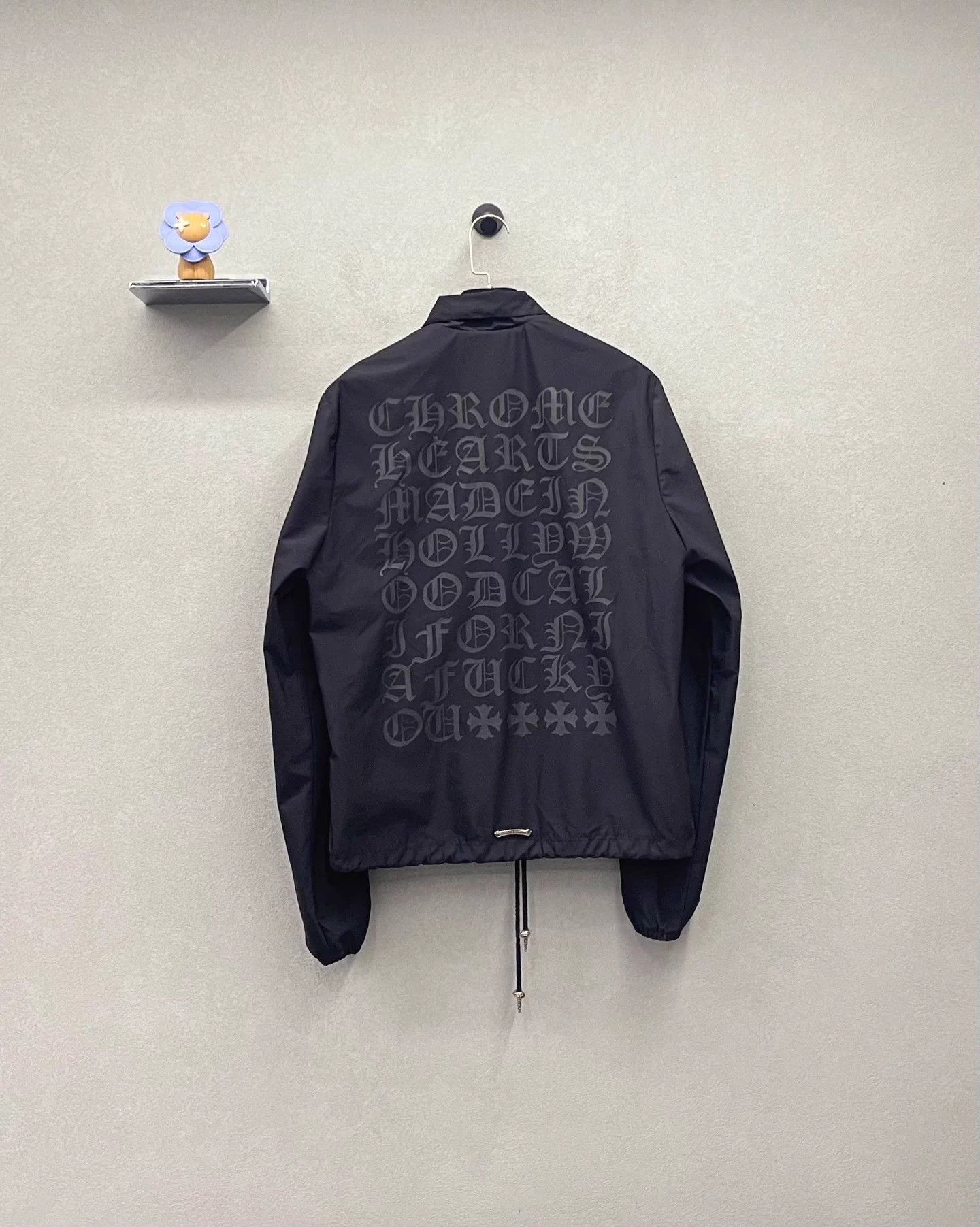 Chrome Hearts Chrome Hearts Black Embossed Coach Jacket S Size US S / EU 44-46 / 1 - 3 Thumbnail