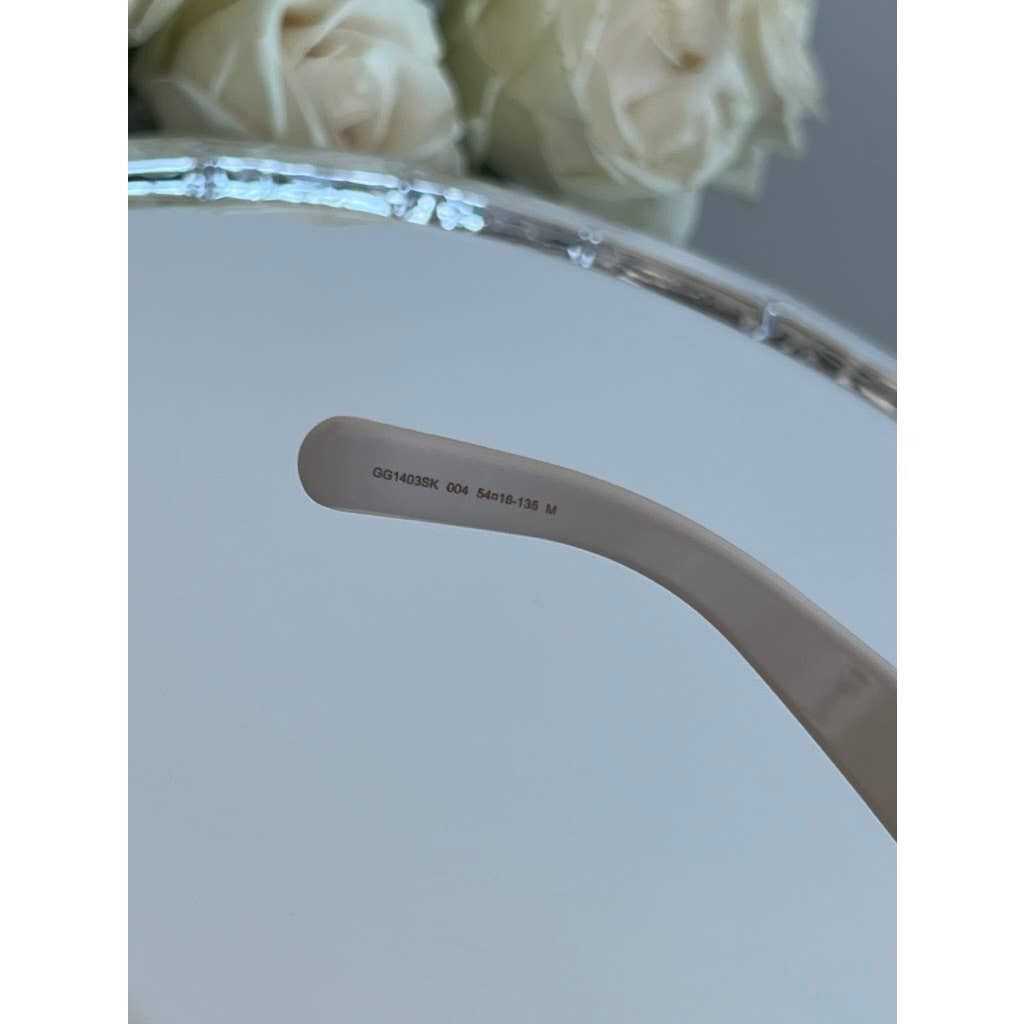 Gucci NEW Gucci GG1403S Ivory Unisex Marmont Sunglasses Size ONE SIZE - 9 Thumbnail