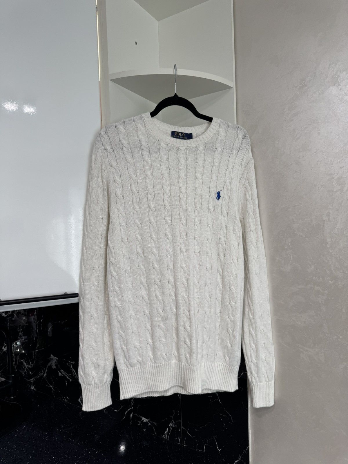 Ralph Lauren Vintage 90s Polo Ralph Lauren Sweater Cable Knit Jumper Size US S / EU 44-46 / 1 - 2 Thumbnail