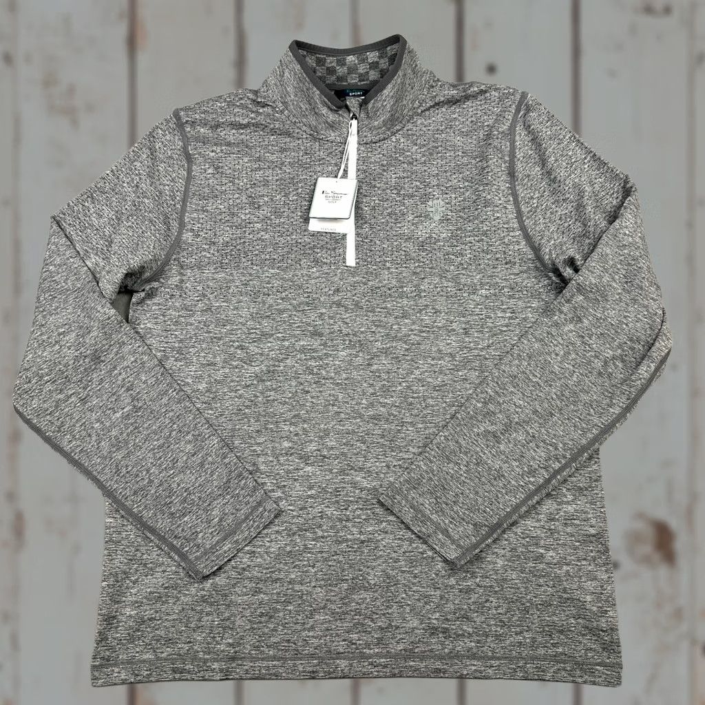 Ben Sherman Ben Sherman Sweater Men Medium Grey 1/4 Zip Golf Pullover Nylon M Size US M / EU 48-50 / 2 - 1 Thumbnail