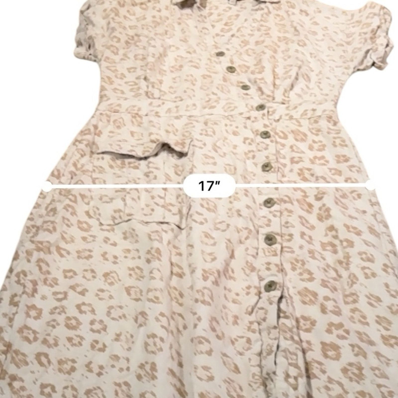 Joie Joie Coady 100% Linen Leopard Animal Print Midi Dress Sz XS Size XS / US 0-2 / IT 36-38 - 10 Thumbnail