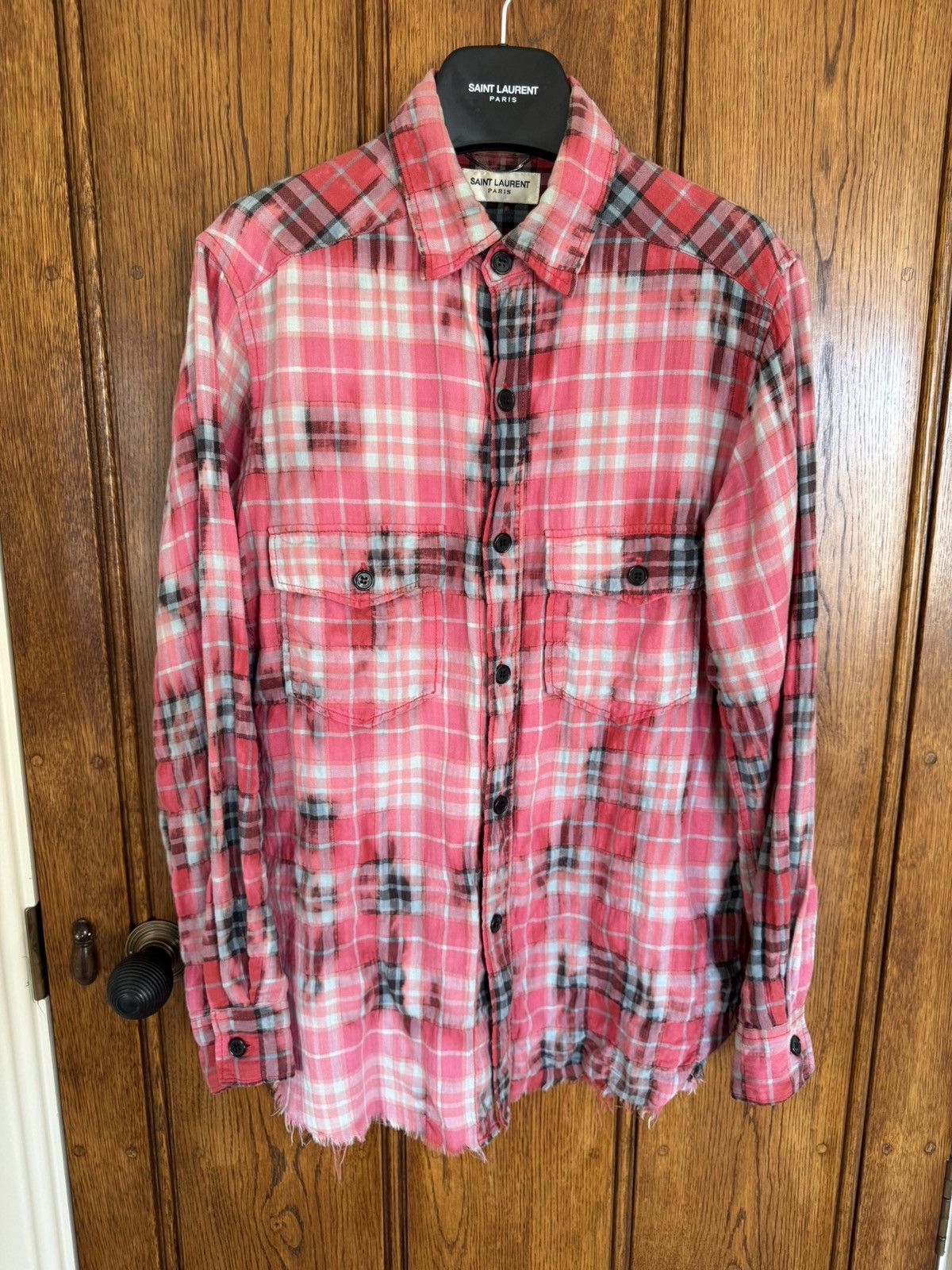 Saint Laurent Paris SS16 Holy Grail Saint Laurent Hedi Slimane raw hem flannel S Size US S / EU 44-46 / 1 - 2 Thumbnail