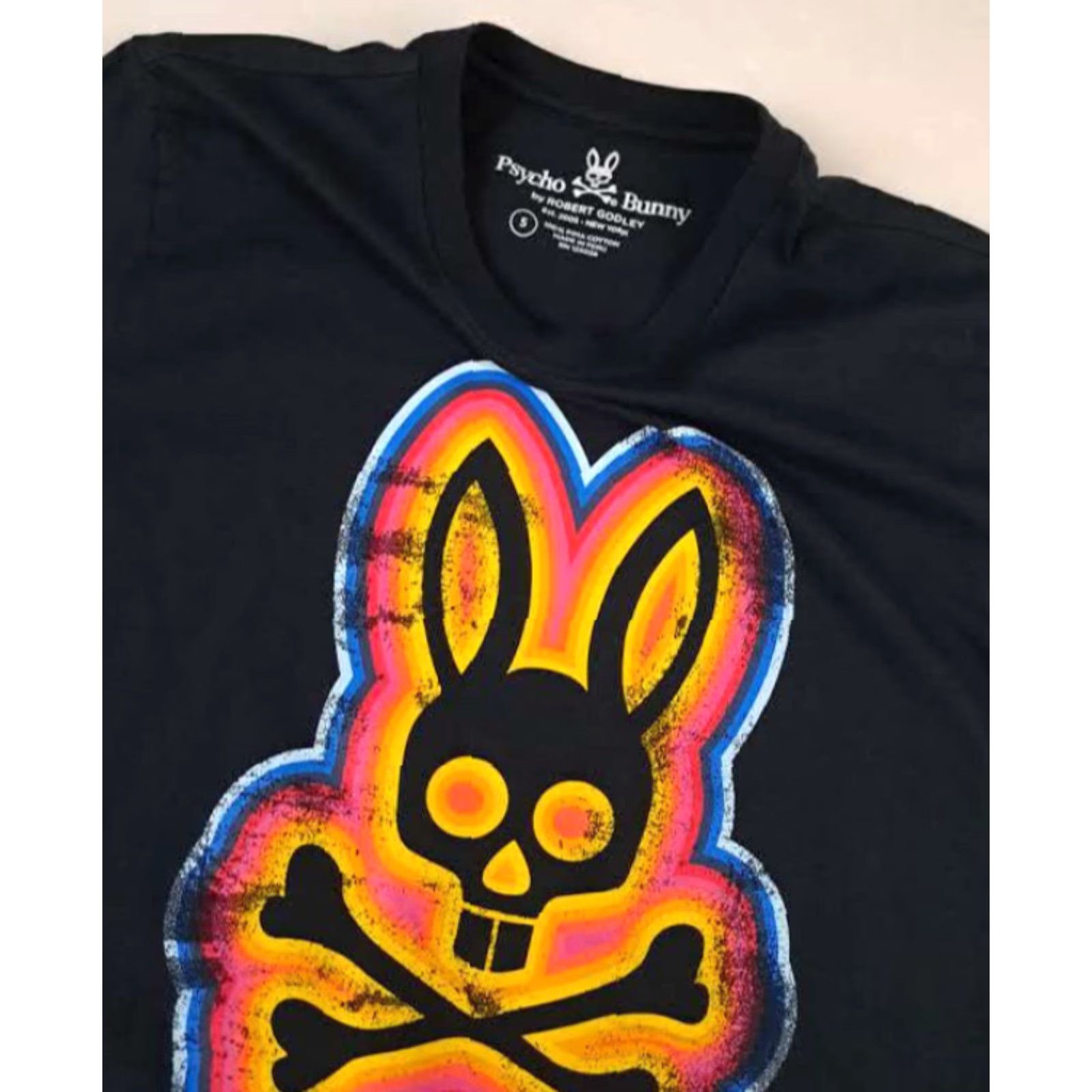 Psycho Bunny Psycho Bunny T-Shirt Black L Unisex Adults Short Sleeve Size L Printed 26in Long 22in Pit to Pit Size US L / EU 52-54 / 3 - 3 Thumbnail