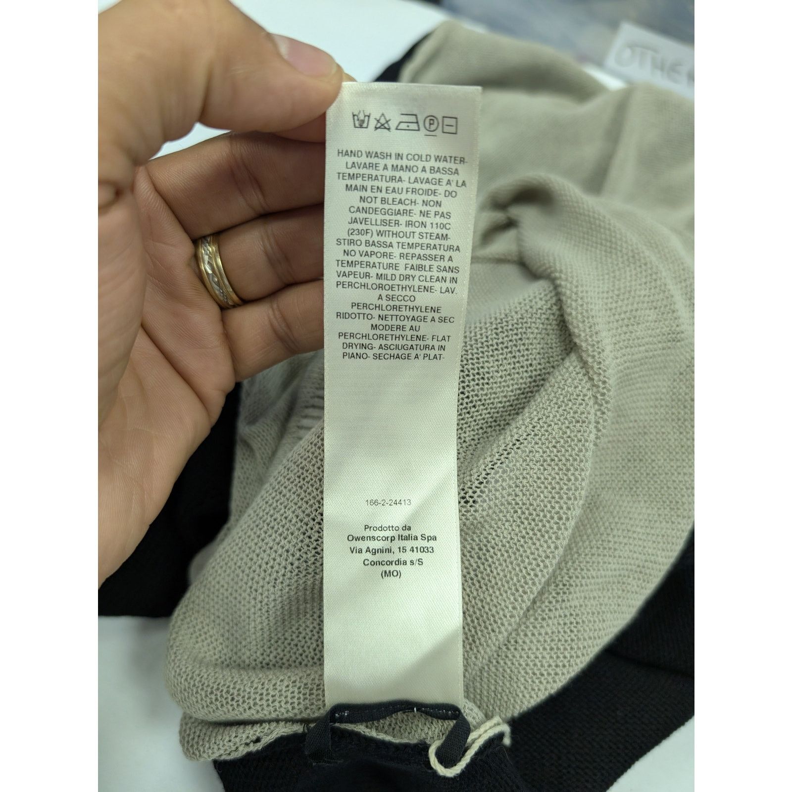 Rick Owens o1rshd1 Combo Crewneck Sweatshirt in Black/Pearl Size US XL / EU 56 / 4 - 12 Thumbnail