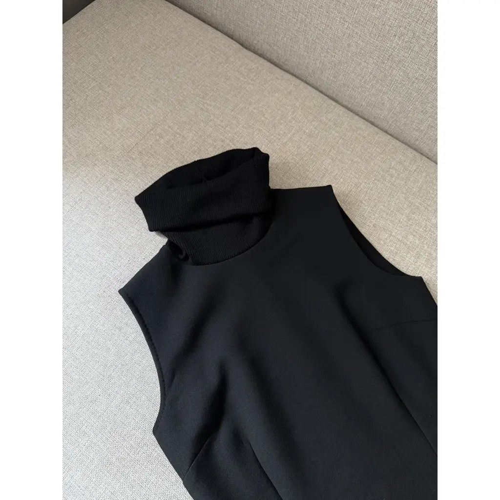 Dolce & Gabbana Dolce & Gabbana Vintage Black Wool Midi Dress Size IT 42 Size M / US 6-8 / IT 42-44 - 7 Thumbnail