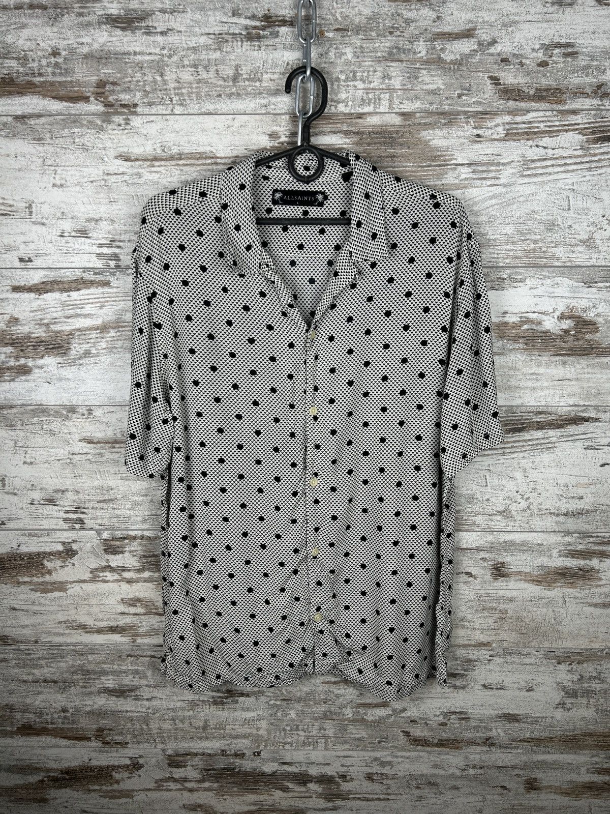 Allsaints Mens AllSaints Hawaiian amour SS Shirts button up luxury y2k Size US L / EU 52-54 / 3 - 3 Thumbnail