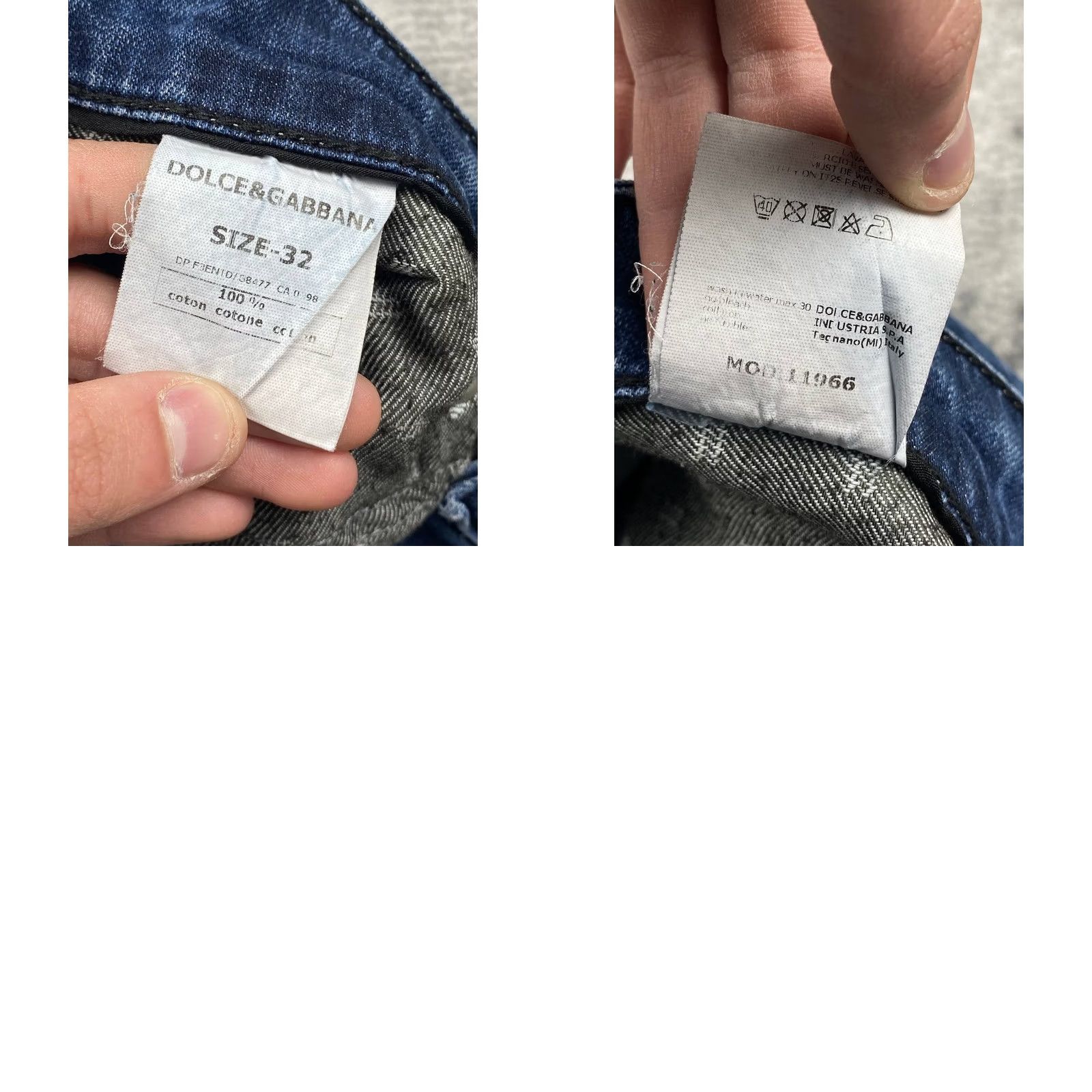 Dolce & Gabbana VINTAGE Dolce&Gabbana Denim Jeans Metal Logo Men Size 32 Blue Jeans 5-Pocket Design Regular Straight 32in Inseam Mens Size US 32 / EU 48 - 9 Thumbnail