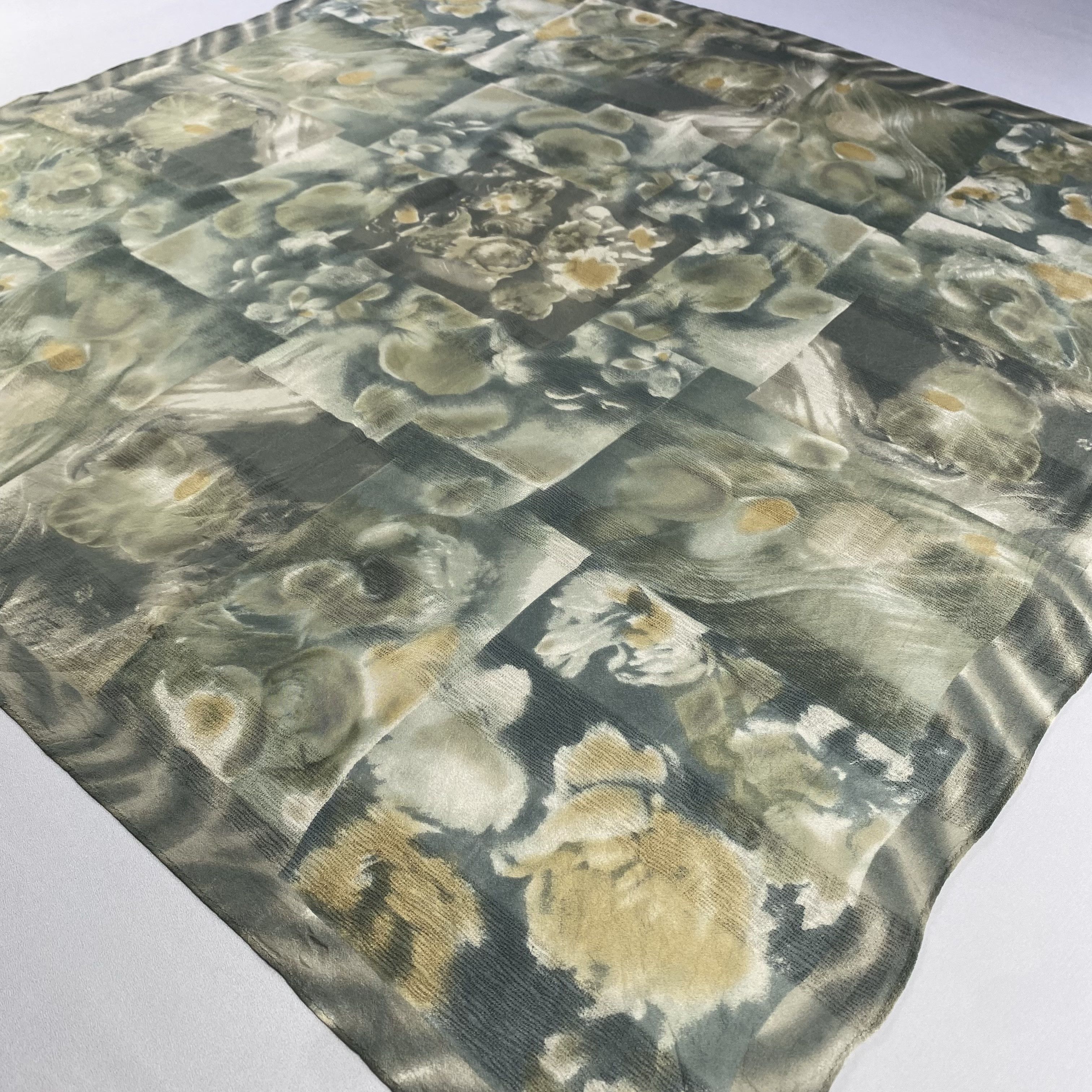 Japanese Brand × Vintage Vintage Floral Silk Scarf SS084 Size ONE SIZE - 3 Thumbnail