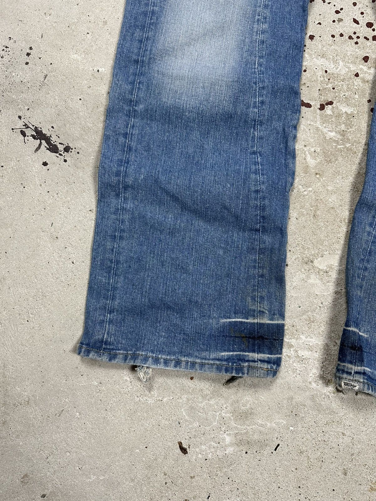 Japanese Brand × Vintage Vintage Y2K Distressed Baggy Denim Pants Jeans Washed Size US 34 / EU 50 - 5 Thumbnail