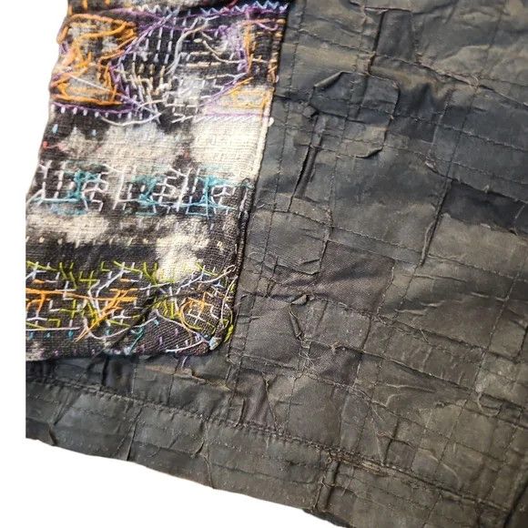 NADA Gray Patchwork Cargo Shorts with Embroidered Pockets Size US 30 / EU 46 - 4 Thumbnail