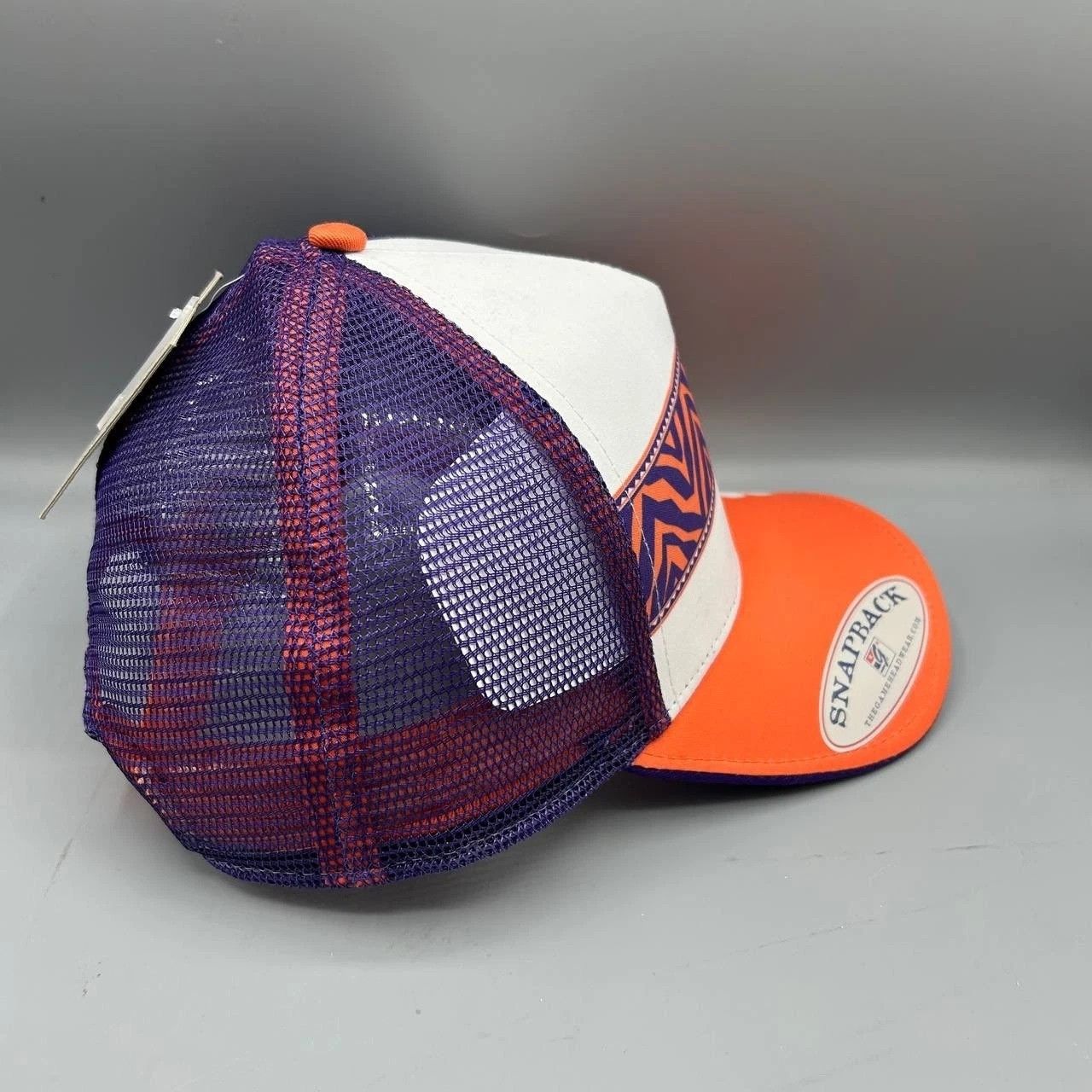 The Game Clemson Tigers NCAA Trucker Hat Men White Orange Snap Back Size ONE SIZE - 4 Thumbnail