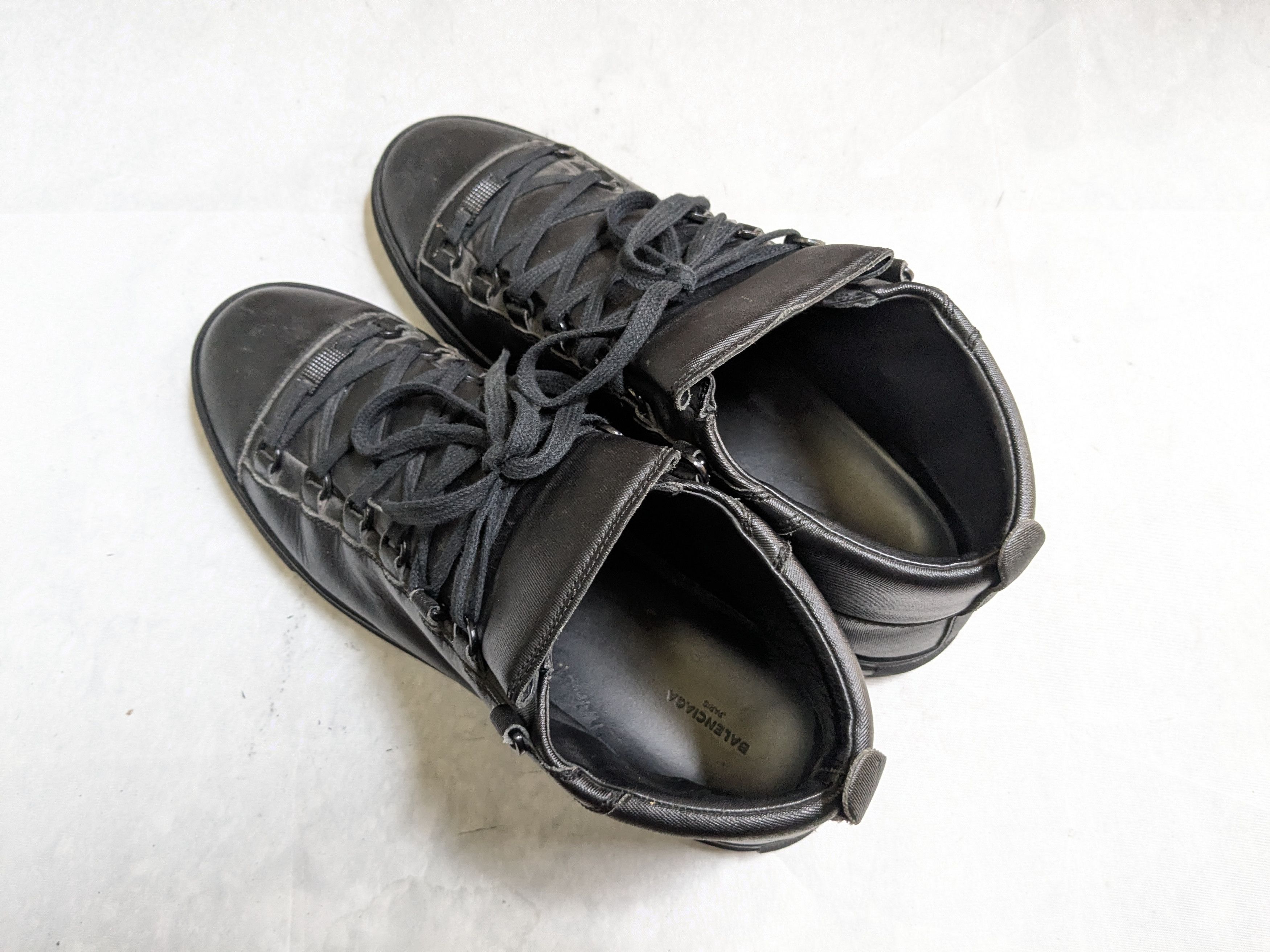 Balenciaga Balenciaga Arena Sneakers Black 13 High Tops Canvas Size US 13 / EU 46 - 13 Thumbnail