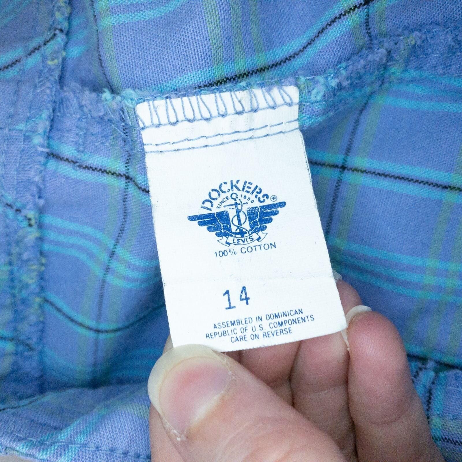 Other Levis Dockers Purple Plaid Shorts Womens Large Size 30" / US 8 / IT 44 - 12 Thumbnail