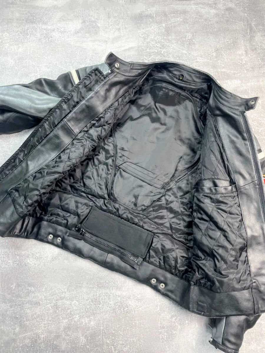 Genuine Leather 🔥🔥 LUCKY STRIKE RACING LEATHER JACKET RARE Size US M / EU 48-50 / 2 - 5 Thumbnail