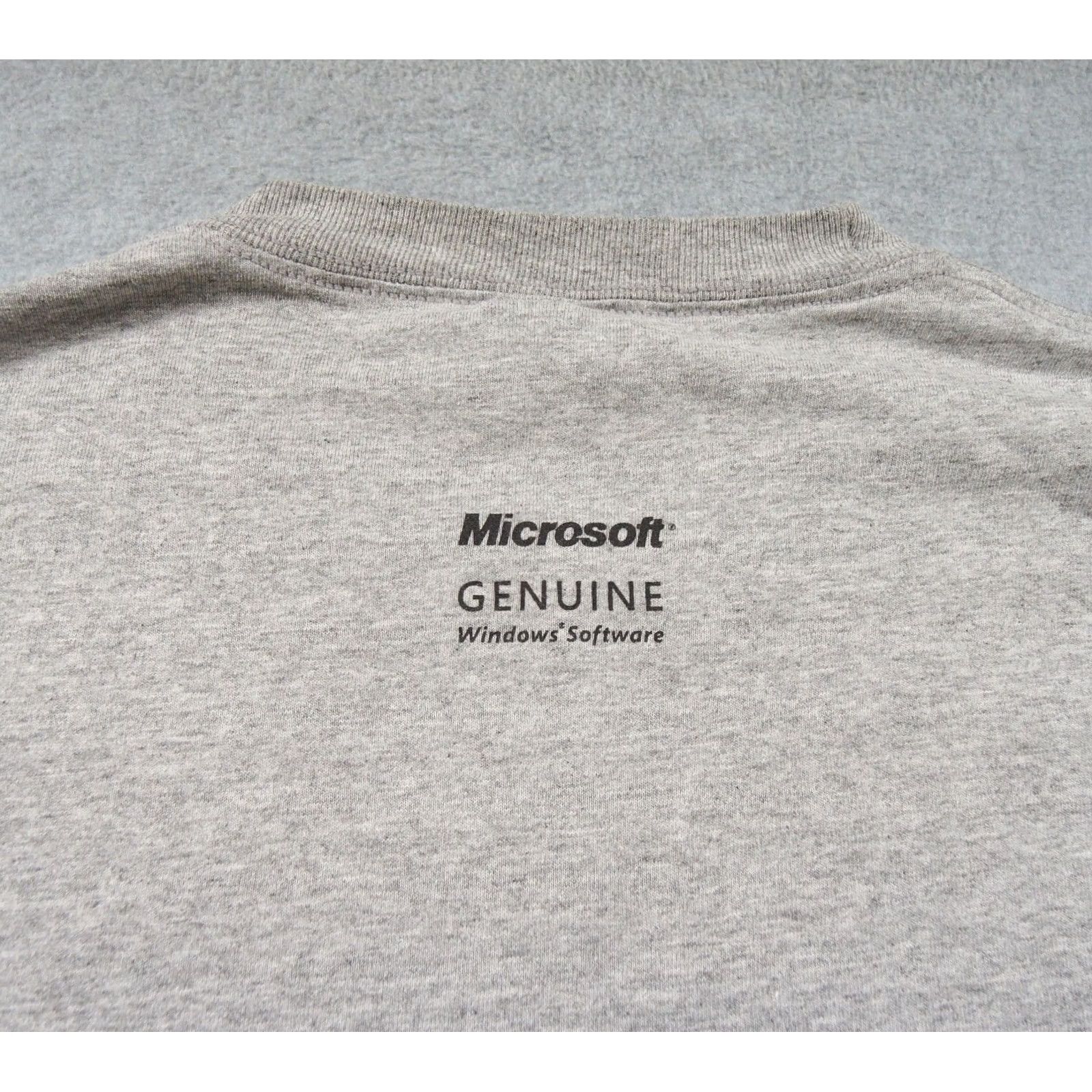 Vintage VINTAGE Microsoft Shirt Mens XL Gray Tech Tee Short Sleeve Logo Graphic T-Shirt Size US XL / EU 56 / 4 - 5 Thumbnail