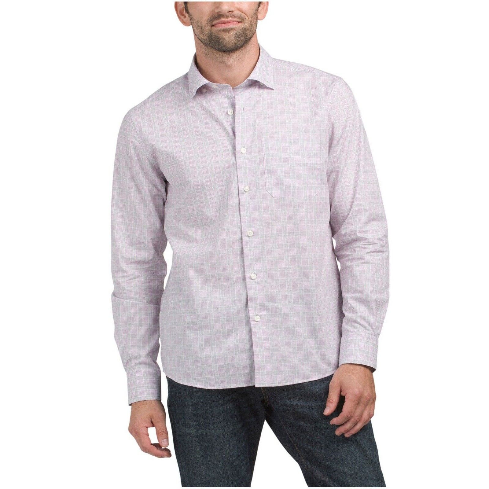 Scott Barber Scott Barber Organic Cotton Plaid Button Down Men’s Size XL Size US XL / EU 56 / 4 - 1 Thumbnail