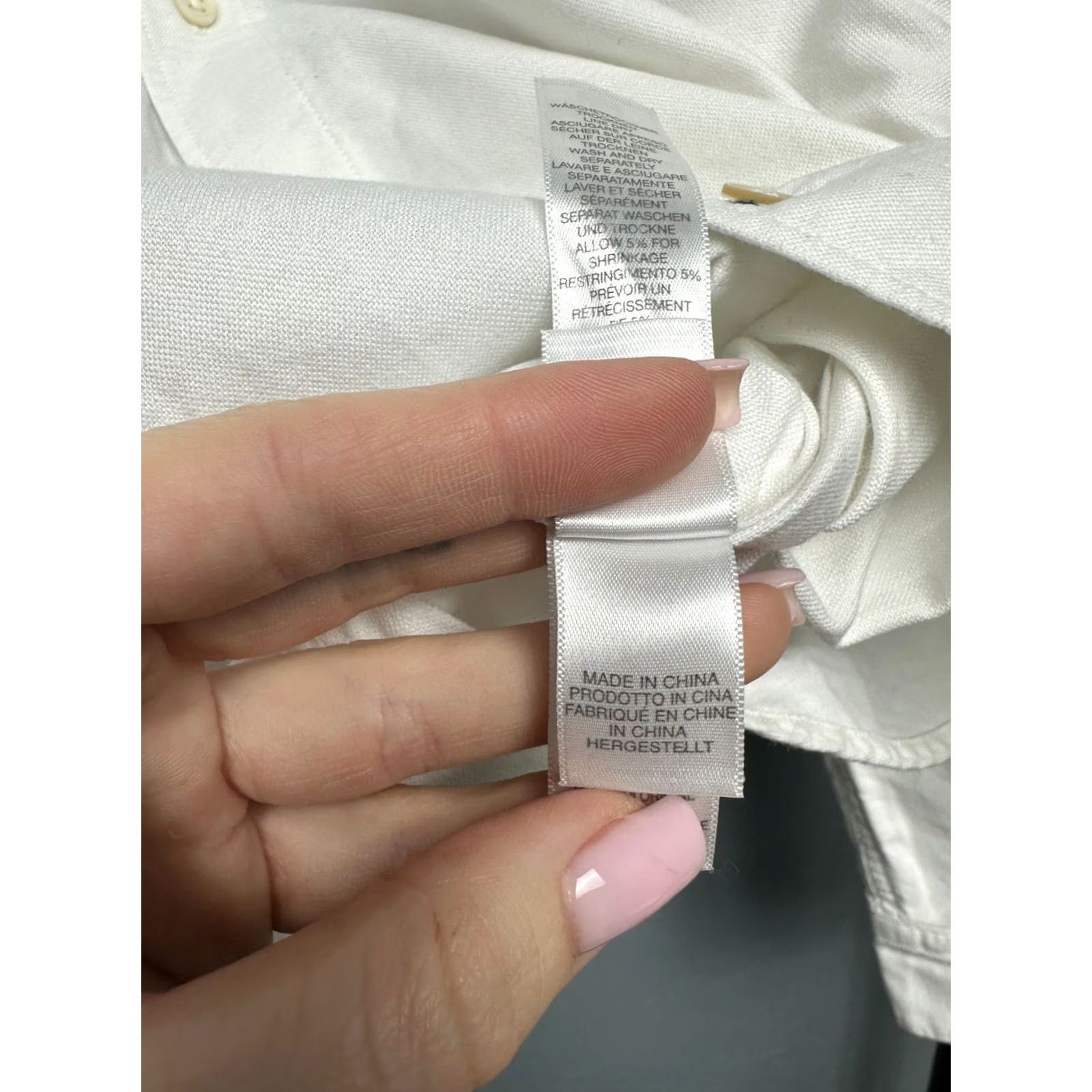 Paul Smith Paul Smith Mens White Long Sleeve Shirt M Shirt Mens White Cotton Button-Up Э Size US M / EU 48-50 / 2 - 5 Thumbnail