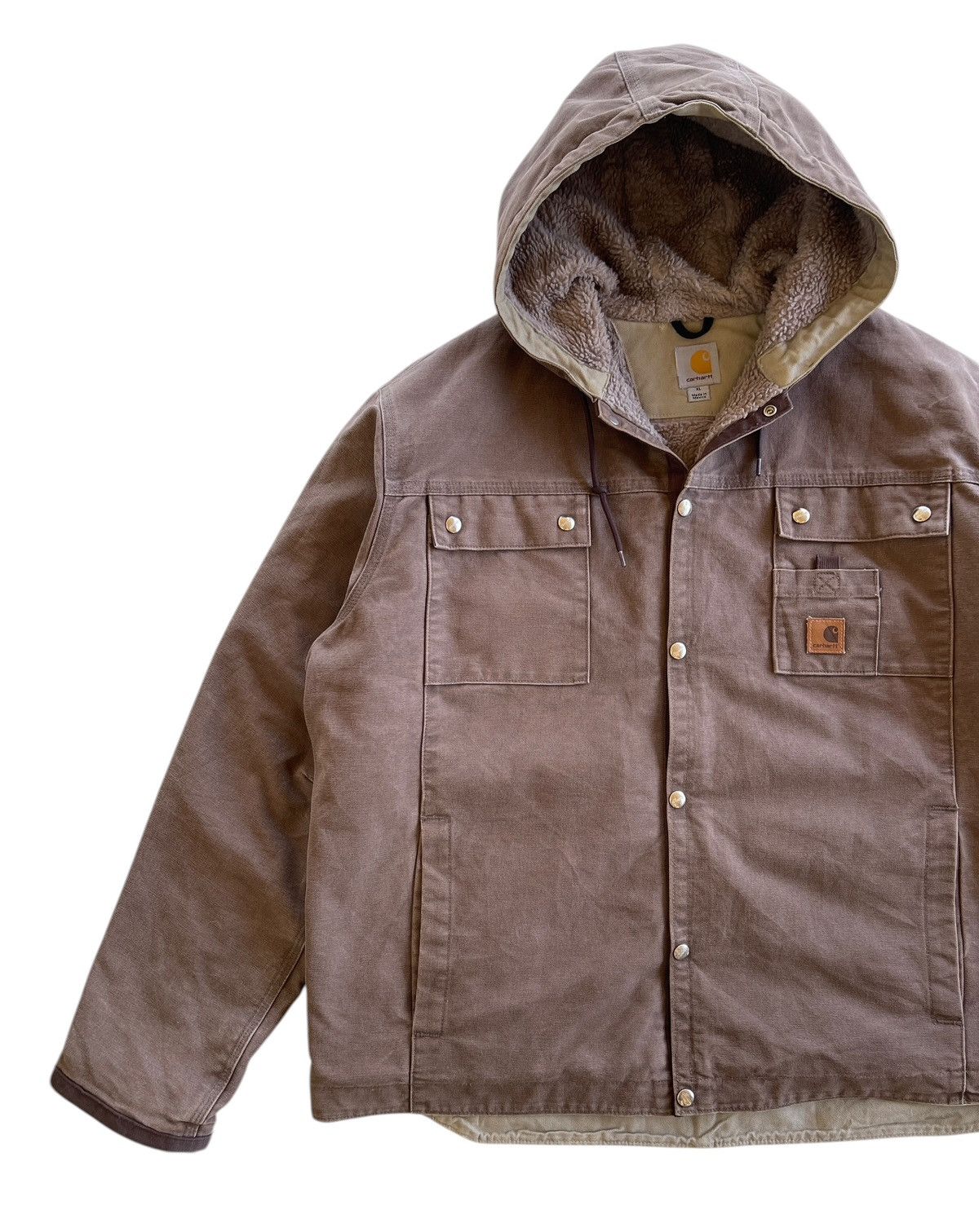 Carhartt Carhartt J284 FWD Sherpa Sandstone Multipocket Hooded Size US XL / EU 56 / 4 - 5 Thumbnail