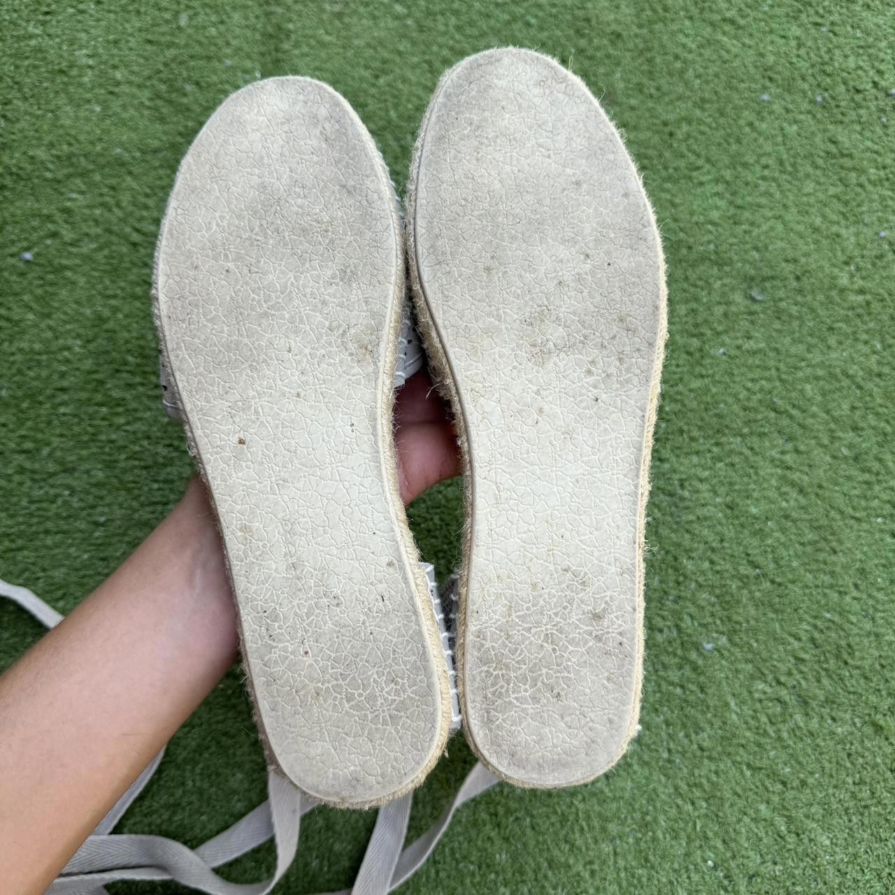 Steve Madden Steve Madden Women's Cream and White Sandal Size US 8 / IT 38 - 3 Thumbnail