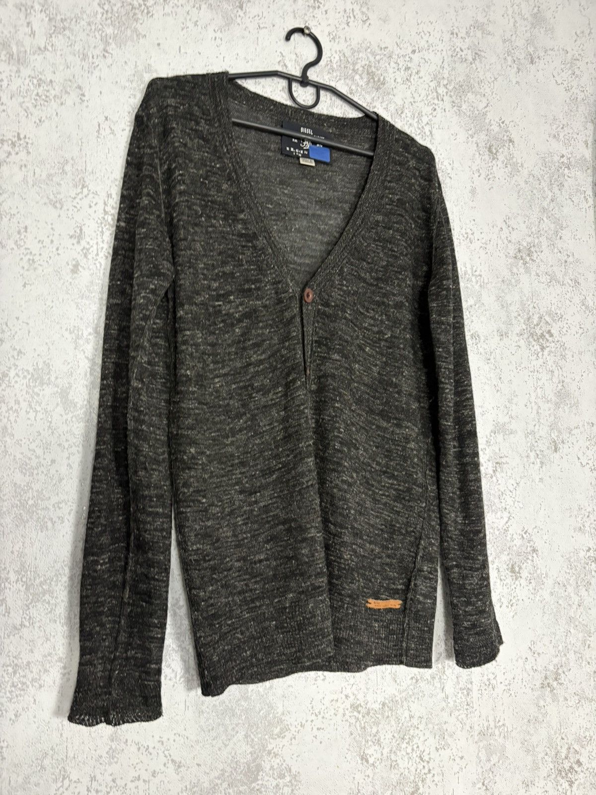 Diesel Diesel Linen Blend Button Cardigan Sweater Knit Size L Rare Size L / US 10 / IT 46 - 1 Thumbnail