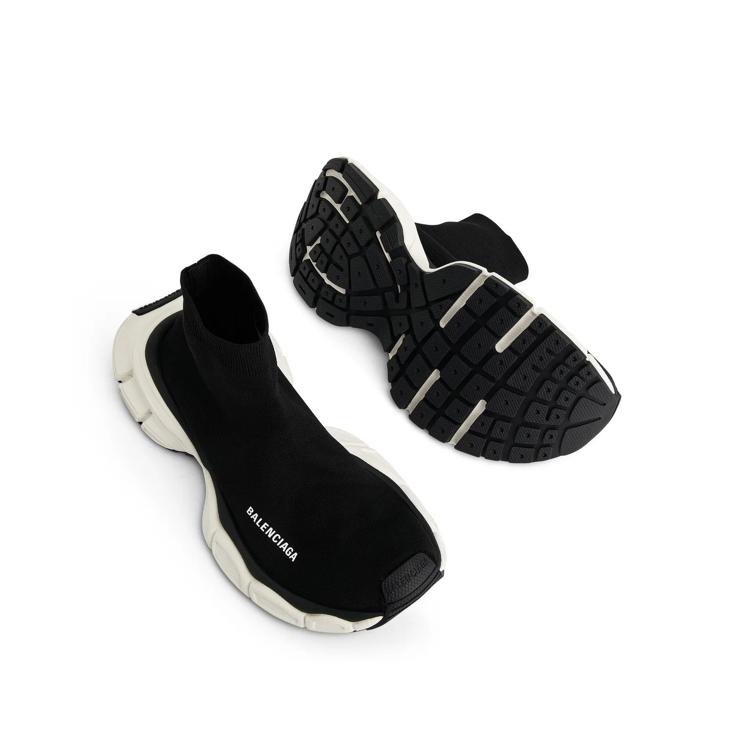 Balenciaga o1mris0824 Sneaker in Black & White Size US 9 / EU 42 - 4 Thumbnail