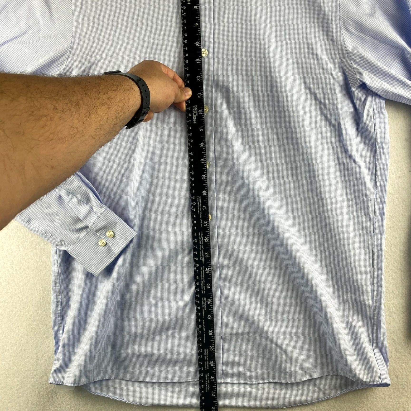 Michael Kors Michael Kors Button-Down Shirt Mens 15 1/2 34/35 Blue Check Long Sleeve Non-Iron Shirt Mens Blue Check 15 1/2 34/35 Casual Business Modern Size US S / EU 44-46 / 1 - 6 Thumbnail