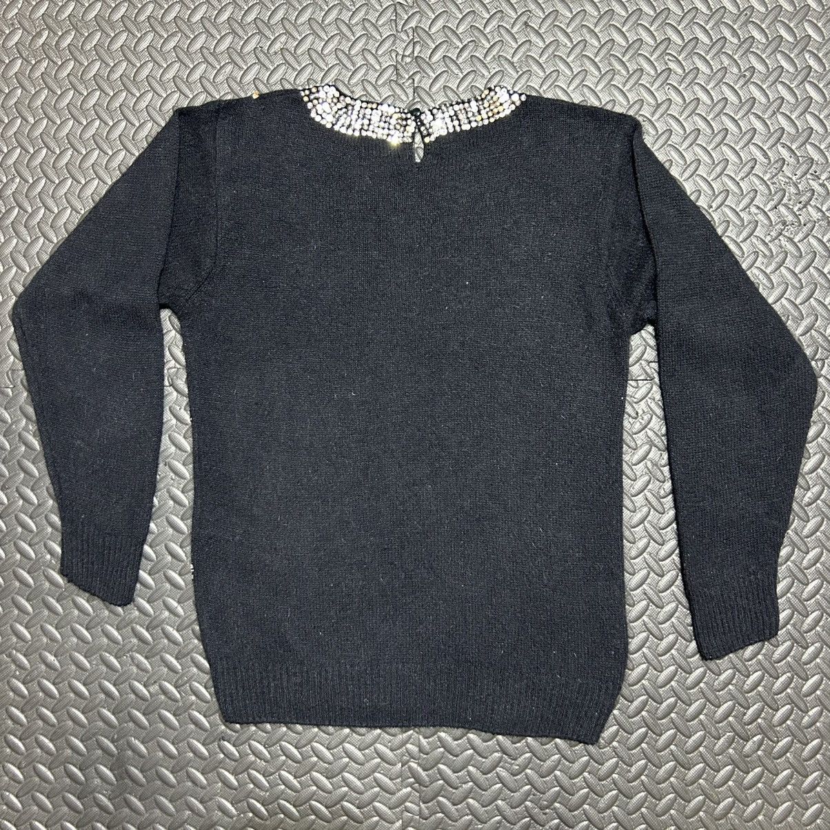 Other IB Diffusion Sweater Argyle Sequin Black Silk 90s Small Size S / US 4 / IT 40 - 8 Thumbnail