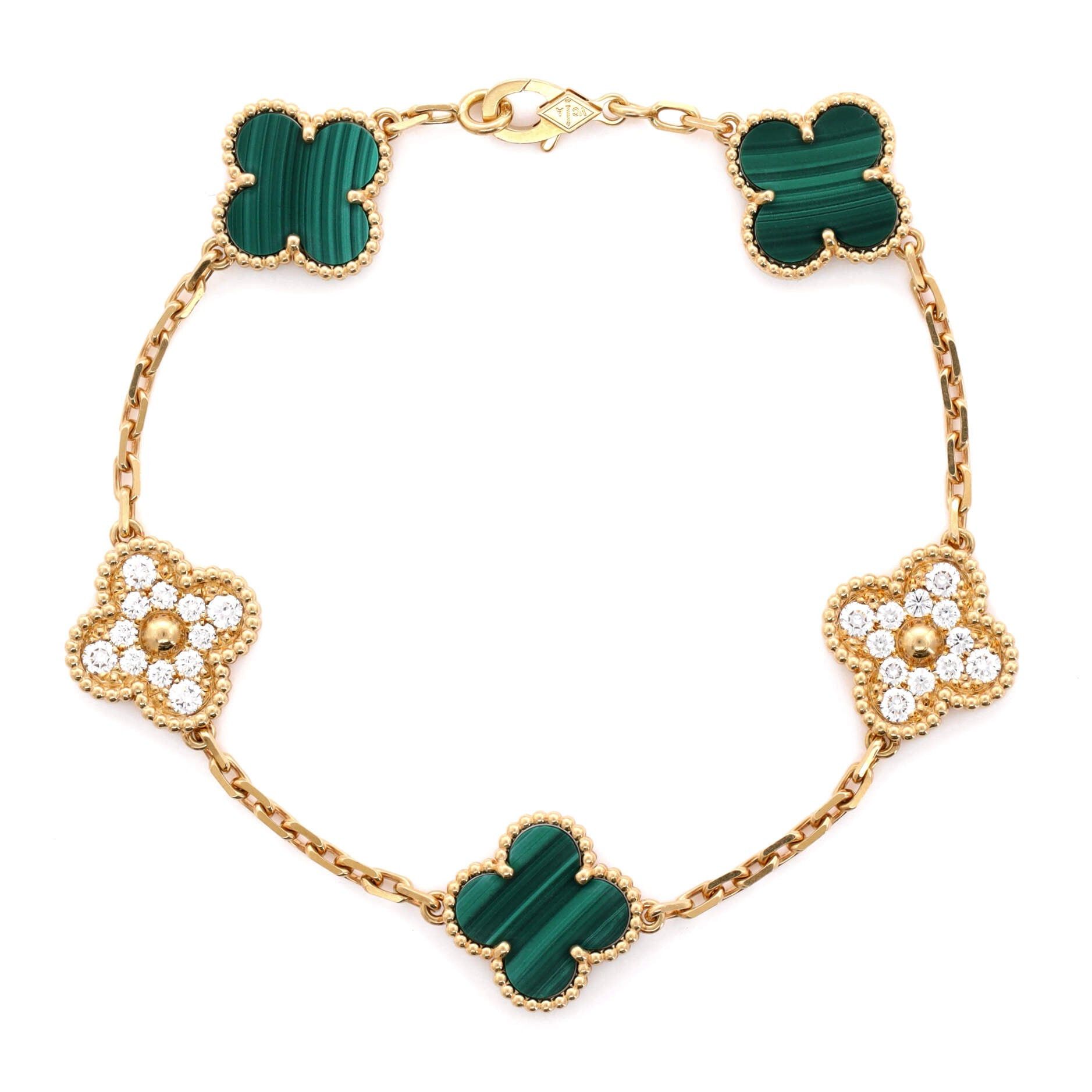 Van Cleef & Arpels Vintage Alhambra 5 Motifs Bracelet Size ONE SIZE - 1 Thumbnail