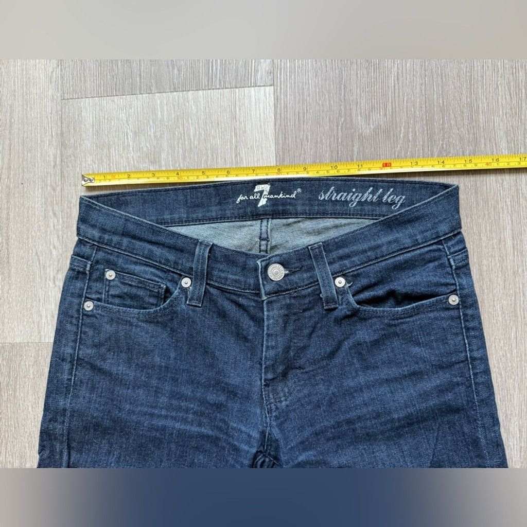 7 For All Mankind 7 For All Mankind Black Straight Leg Jeans Size 26" / US 2 / IT 38 - 10 Thumbnail