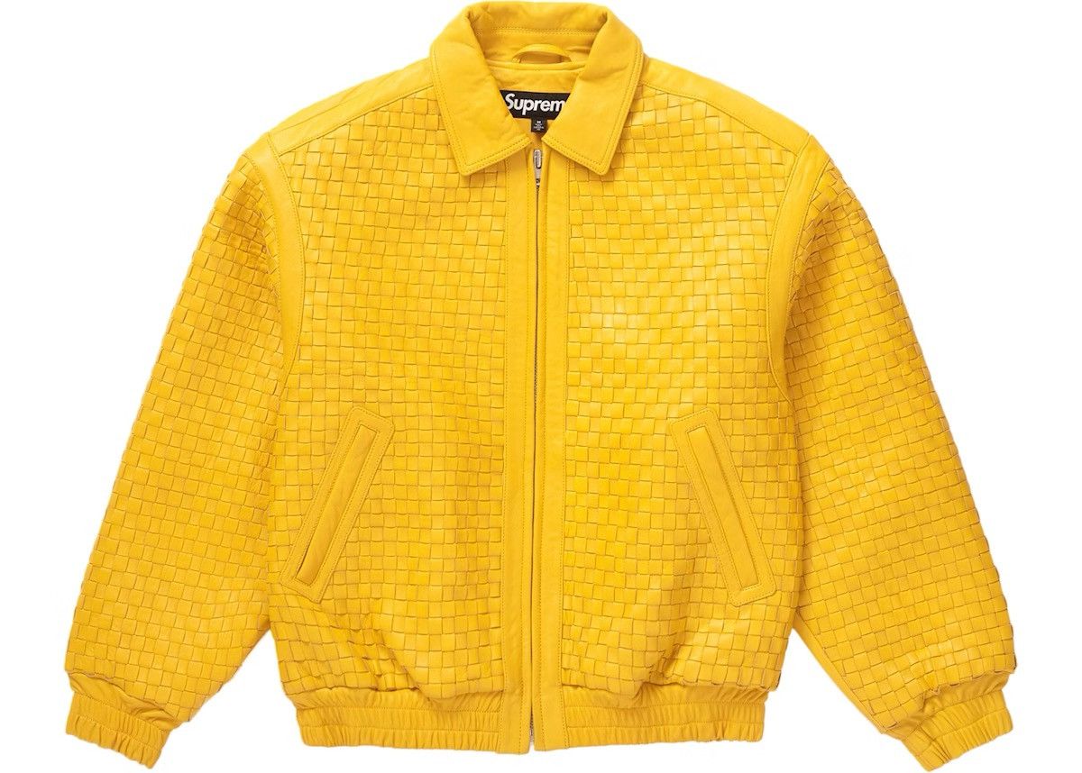 Supreme Supreme Woven Leather Jacket (Bottega) Size US M / EU 48-50 / 2 - 1 Thumbnail