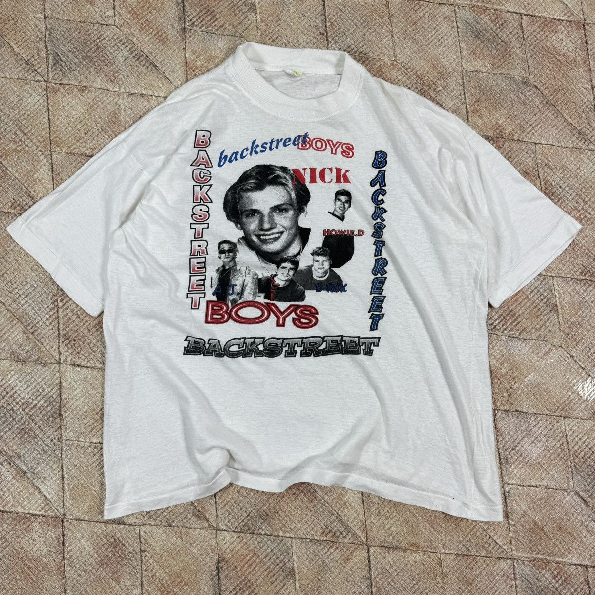 Band Tees × Vintage Vintage 90s Backstreet Boys Single Stitch Full Print Boxy Size US L / EU 52-54 / 3 - 8 Thumbnail