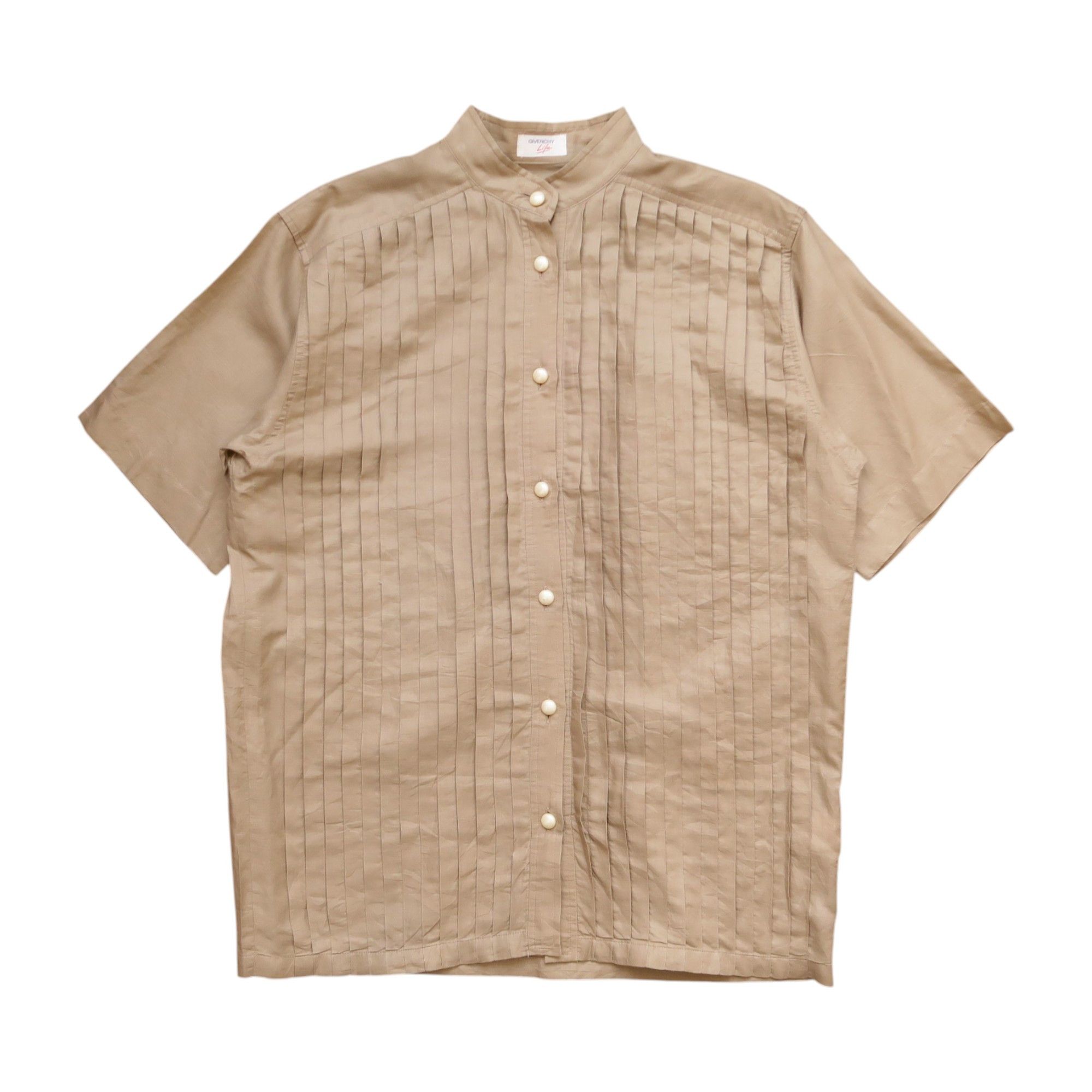 Givenchy Late 80s Givenchy Life Psychedelic Pleated Shirt Japan Size US L / EU 52-54 / 3 - 1 Thumbnail