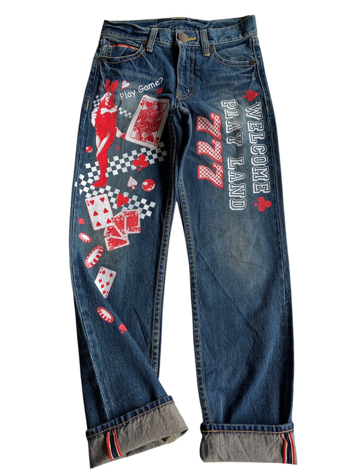 Other RARE💥CO&LU SELVEDGE PLAY GAME DISTRESSED DENIM🎌 Size US 29 - 5 Thumbnail