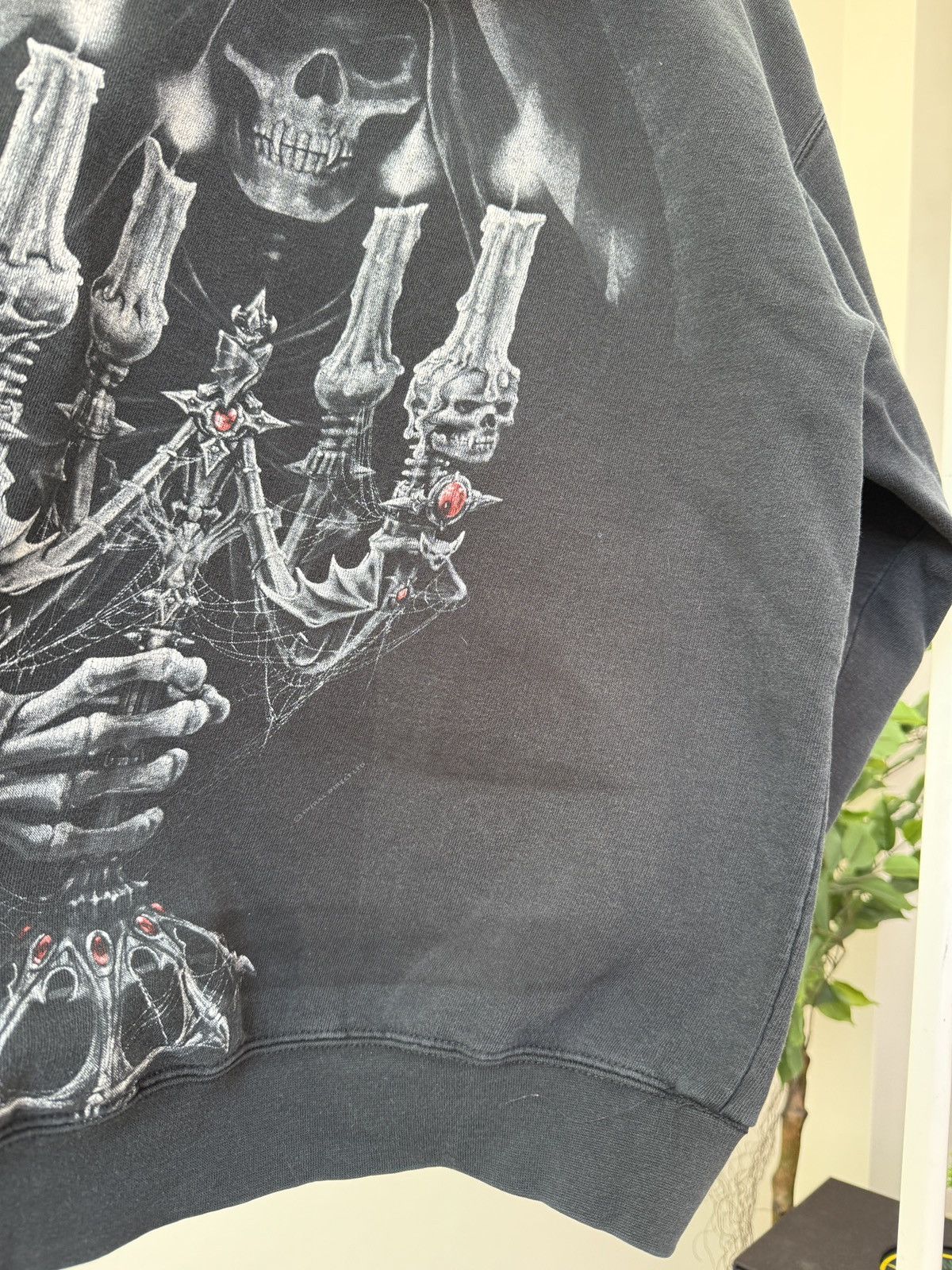 Other Vintage Spiral Gothic Skull Faded Distressed Y2K Rare Hoodie Size US S / EU 44-46 / 1 - 17 Thumbnail