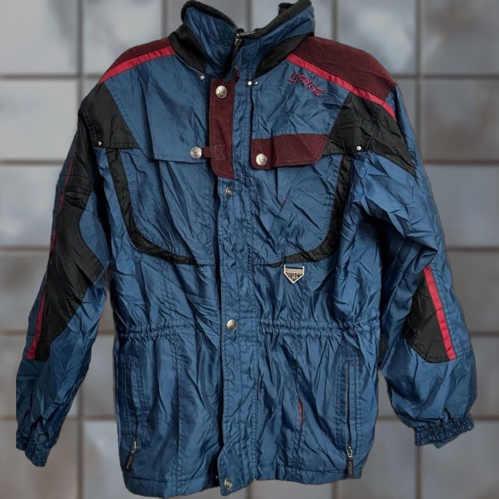 VINTAGE Spyder Thinsulate Lite Loft Ski Jacket Men’s M Blue Parka Skis Mens