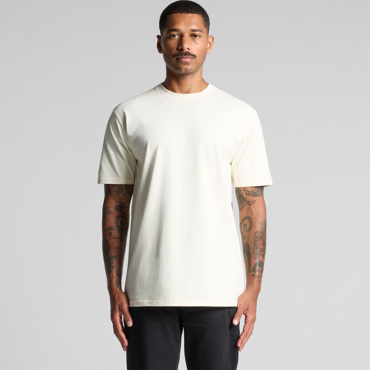AS Colour Black Plain T-shirt, High Quality/Comfortable, AS Colour Size US M / EU 48-50 / 2 - 3 Thumbnail
