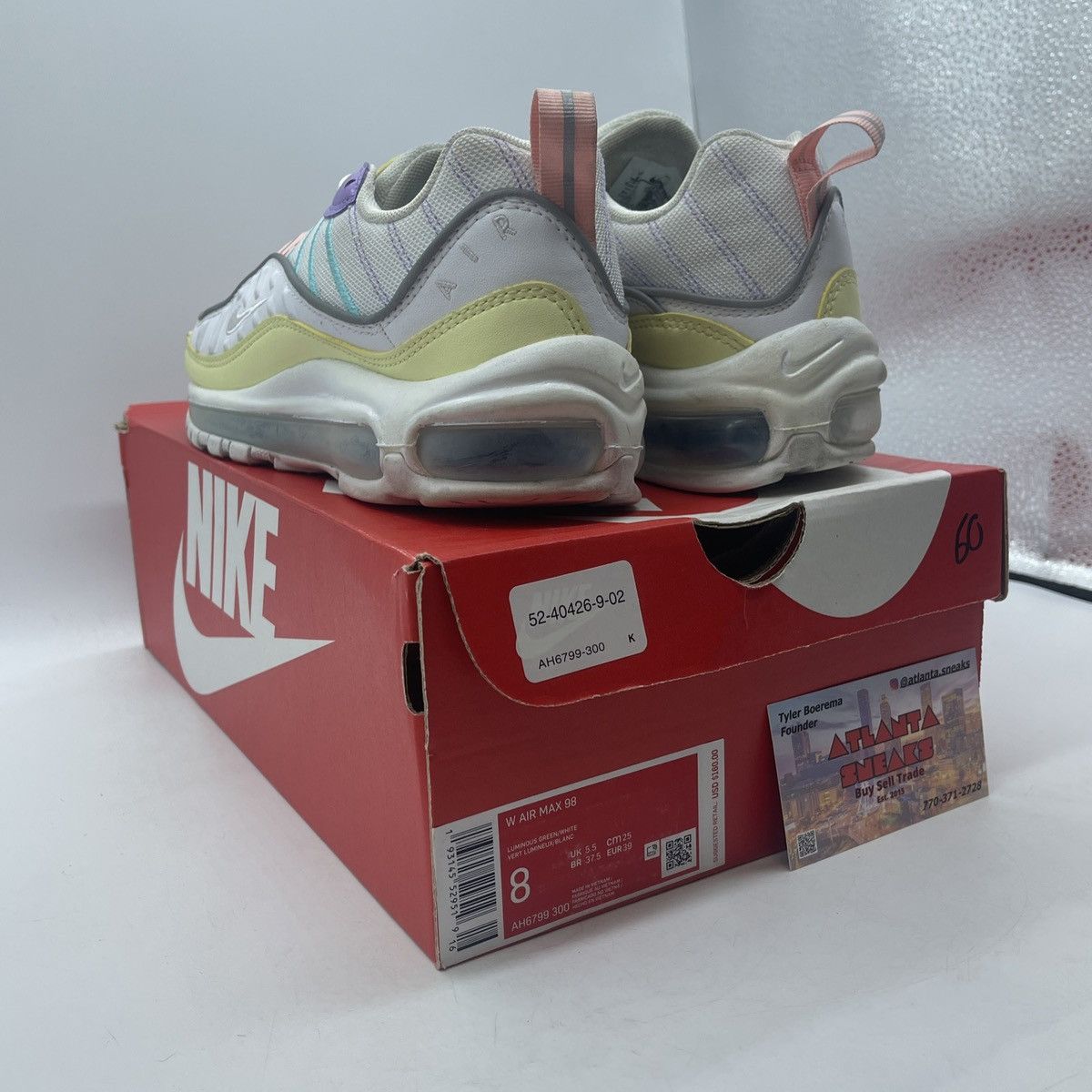 Nike Wmns air max 98 Easter pastel Size US 8 / EU 41 - 4 Thumbnail