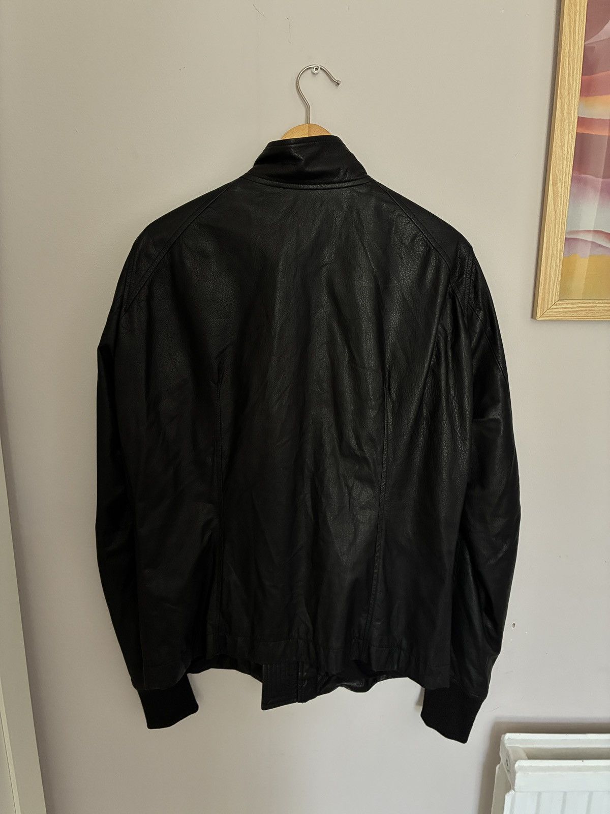 Rick Owens Intarsia Cow's Leather Jacket (Olmar & Mirta era) Size US L / EU 52-54 / 3 - 2 Thumbnail
