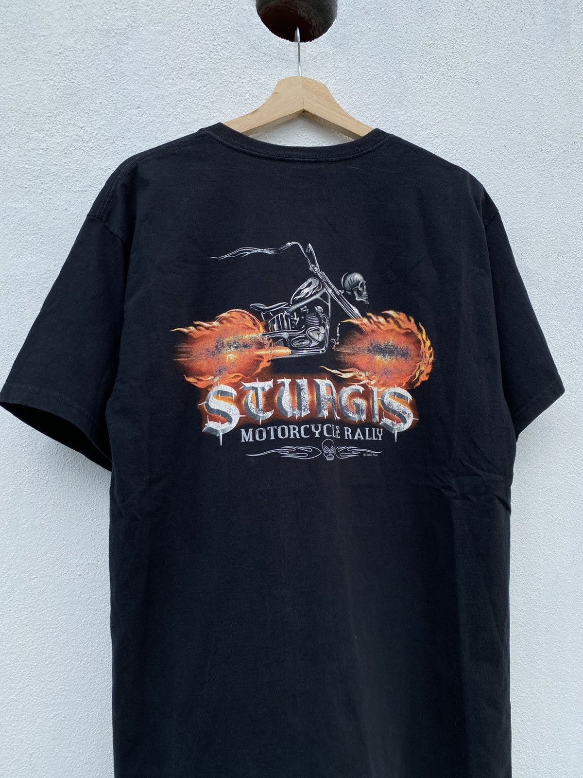 Harley Davidson Vintage Sturgis Ghost Rider Skull Flame Motorcycle Size US L / EU 52-54 / 3 - 11 Thumbnail