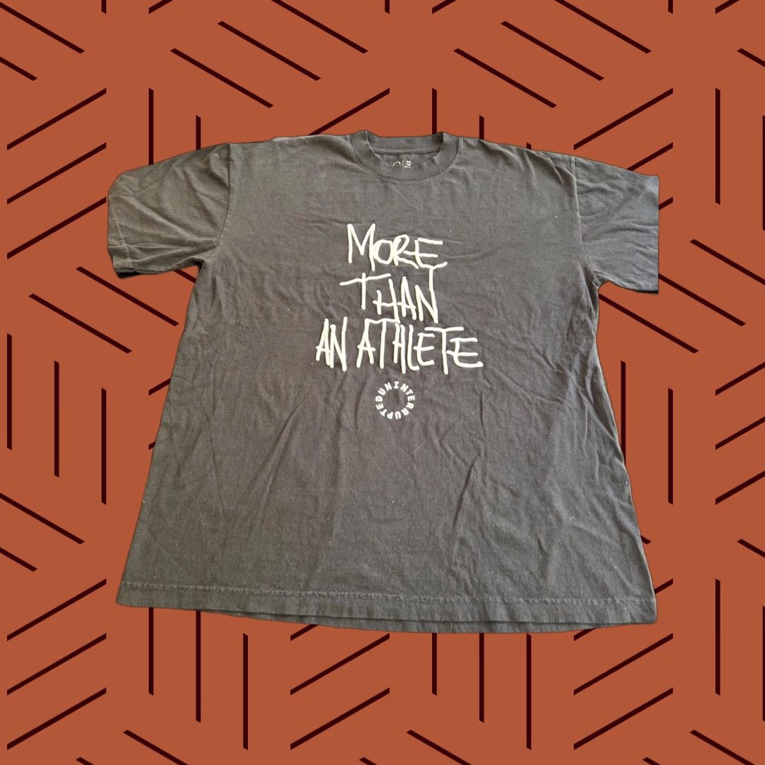 Vintage Uninterrupted More Than An Athlete LeBron James MTAA Shirt L Mens Black Cotton Graphic Print Short Sleeve Crew Neck Embroidered Logo Vintage: No Size US L / EU 52-54 / 3 - 1 Thumbnail