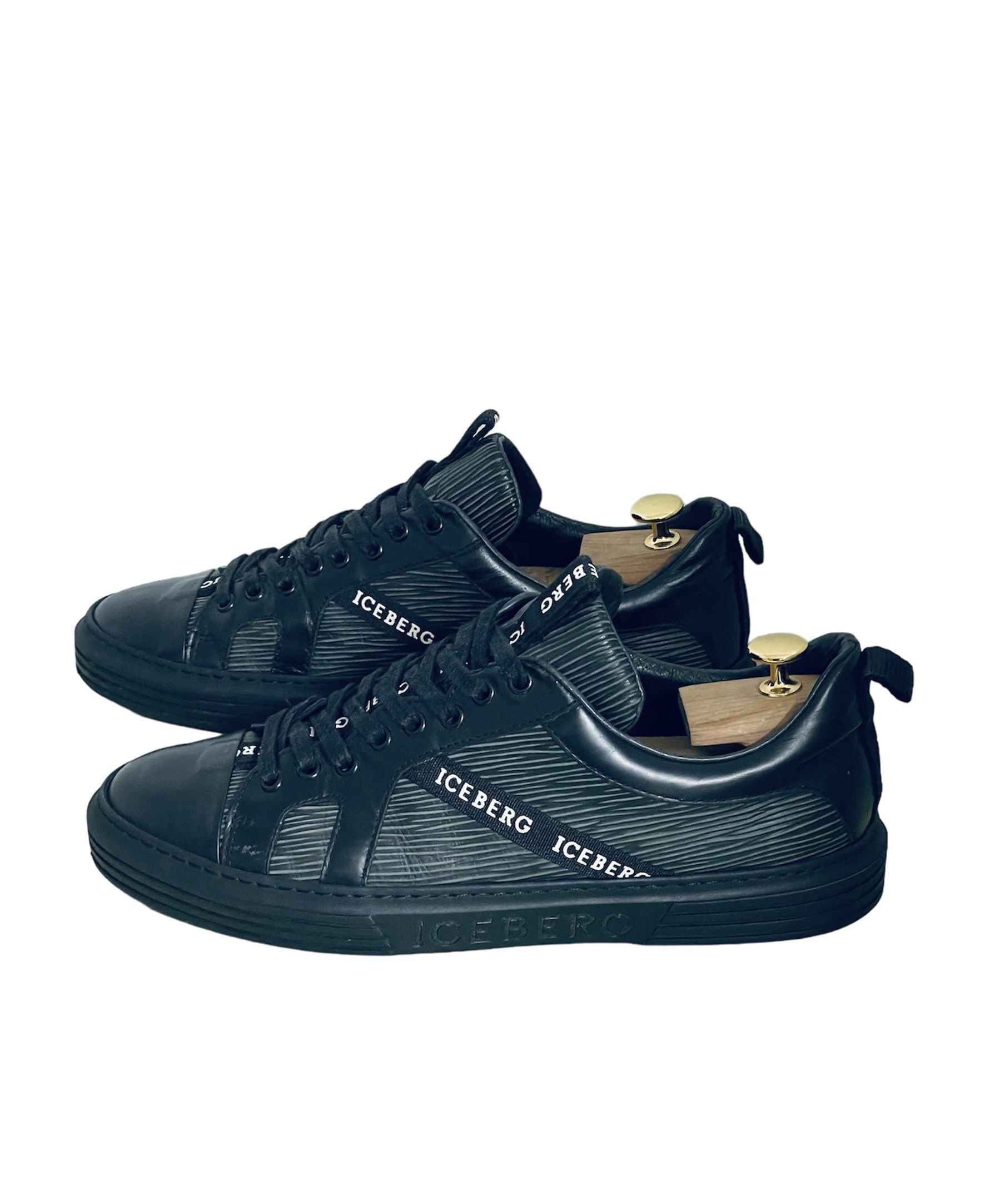 image of Iceberg Men's Black Shoes Sneackers Gang Size 42