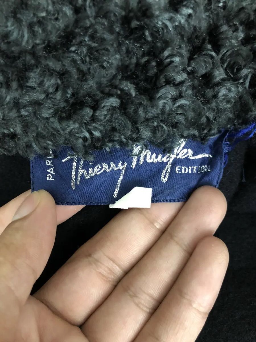 Mugler × Thierry Mugler × Vintage RARE ‼️ Thierry Mugler Cropped Wool Jacket Size US M / EU 48-50 / 2 - 3 Thumbnail