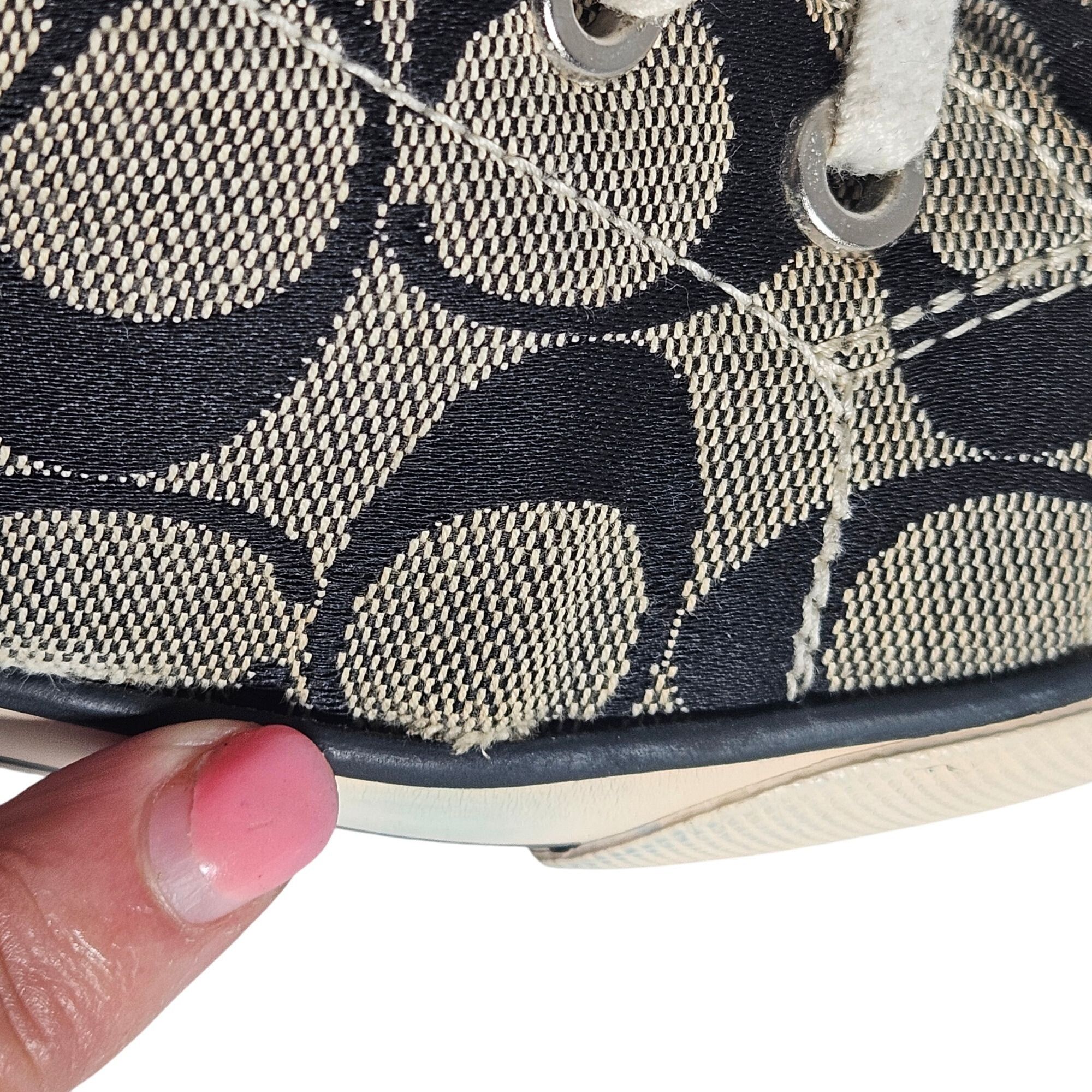 Coach Coach Women’s Bonney High-Top Sneaker Canvas 7 Retro Y2K Size US 7 / IT 37 - 4 Thumbnail