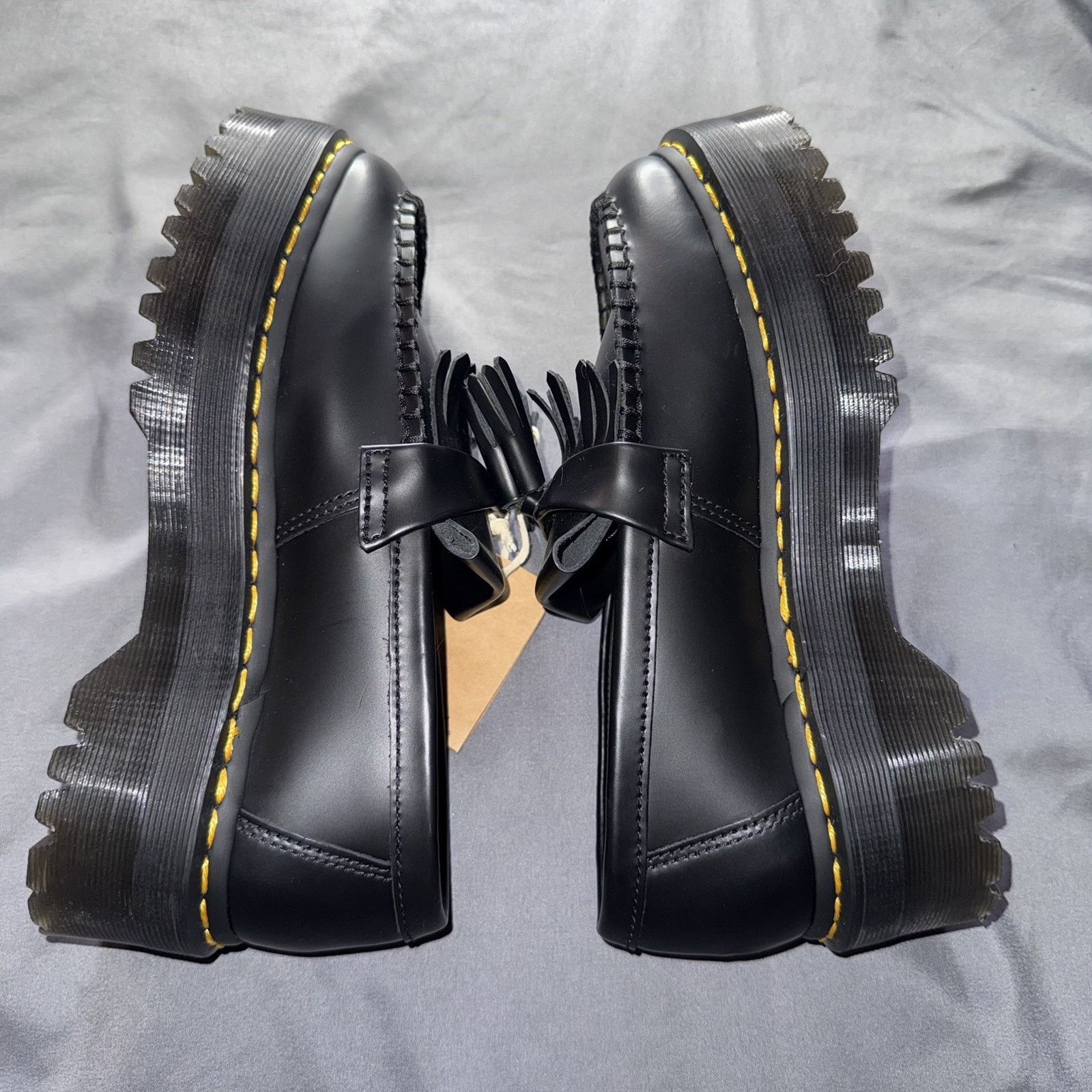 Dr. Martens Dr. Martens Unisex Adrian Black Leather Loafers USM6 USL7 Size US 7 / IT 37 - 2 Thumbnail